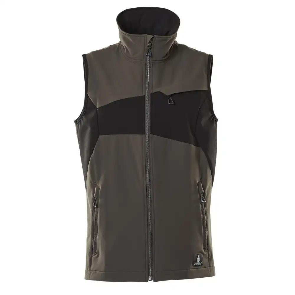 Stretch-Arbeitsweste "ACCELERATE" in dunkelanthrazit/schwarz, L - Thumbnail 1