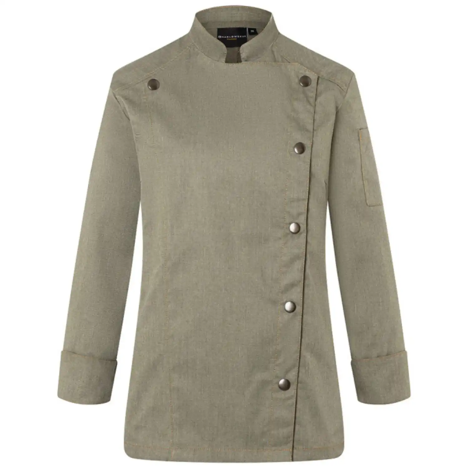 Damen Kochjacke Jeans "JF 20" in 34, vintage moosgrün - Thumbnail 1