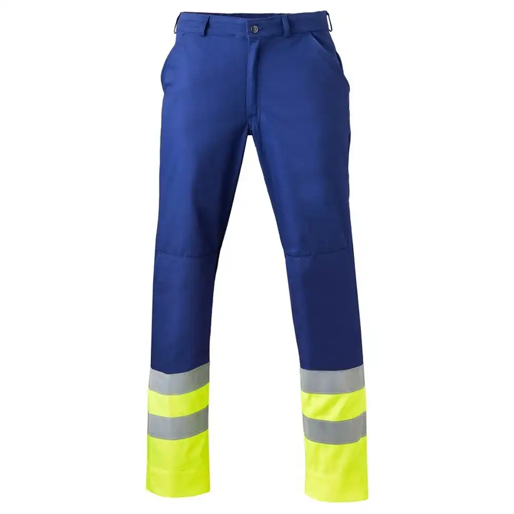 Warnschutz Bundhose "8397" High Visibility in marine/fluor gelb, 48 - Thumbnail 1