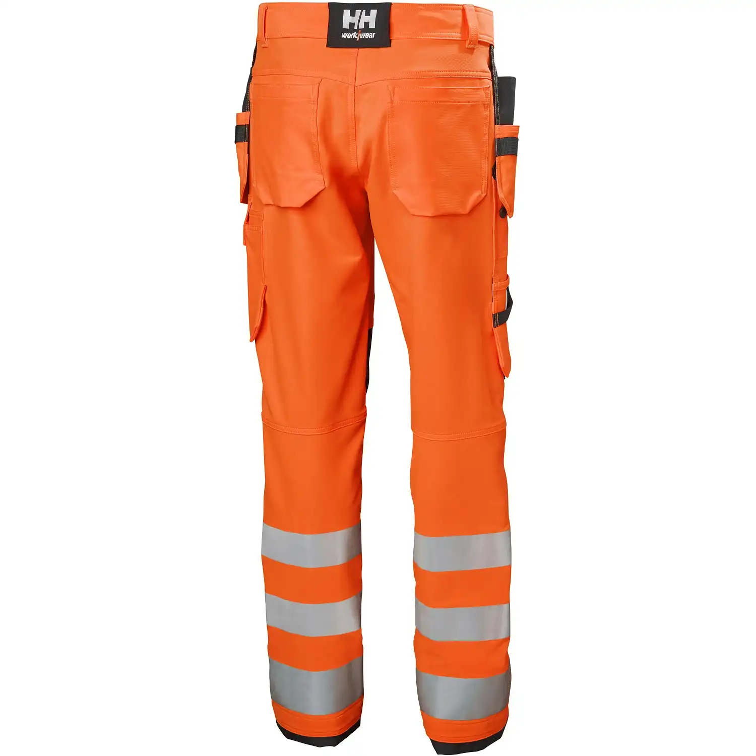 Warnschutz Handwerkerhose ALNA 4X Kl2 in orange/schwarz, C52 - Thumbnail 2