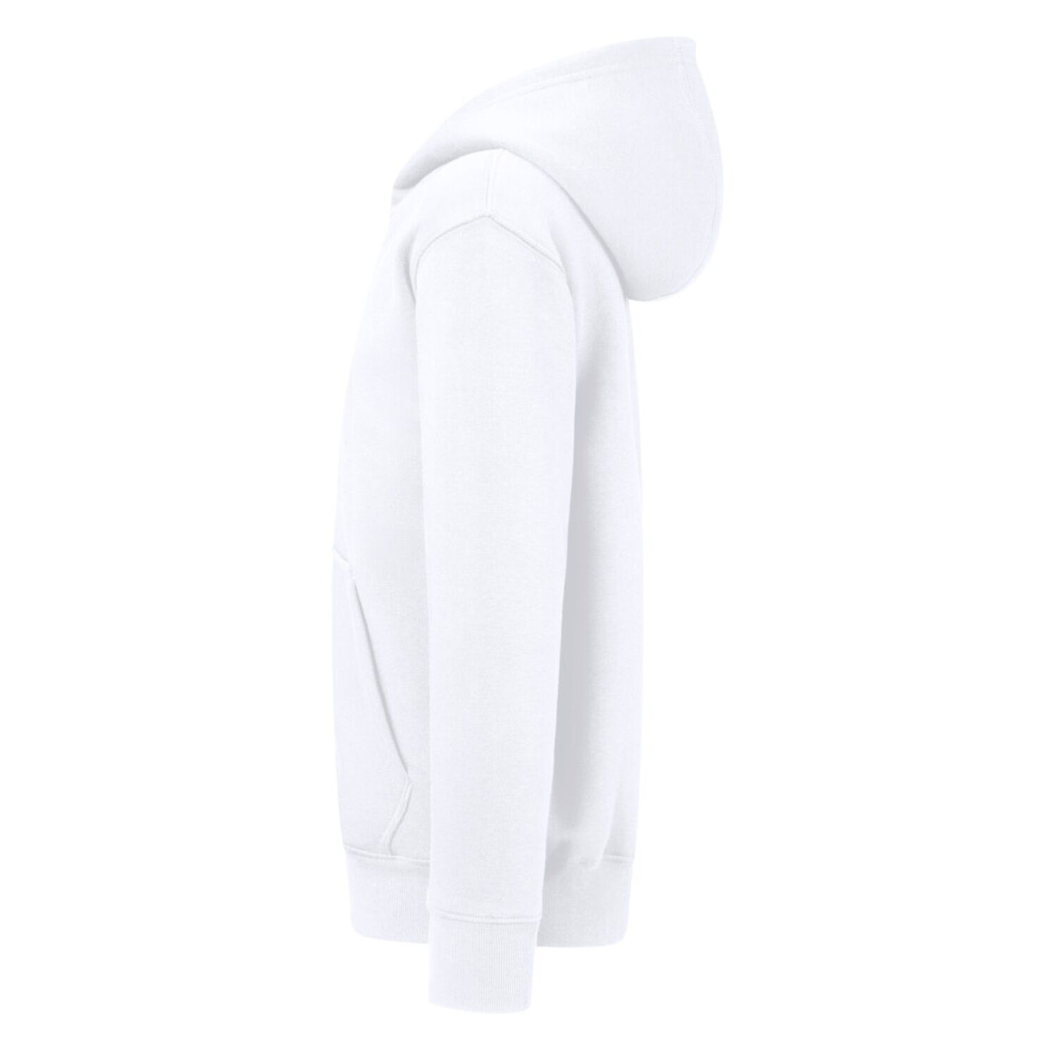 Kinder Sweatjacke Bio-Baumwolle "565" in 110/116, Weiß - Thumbnail 4