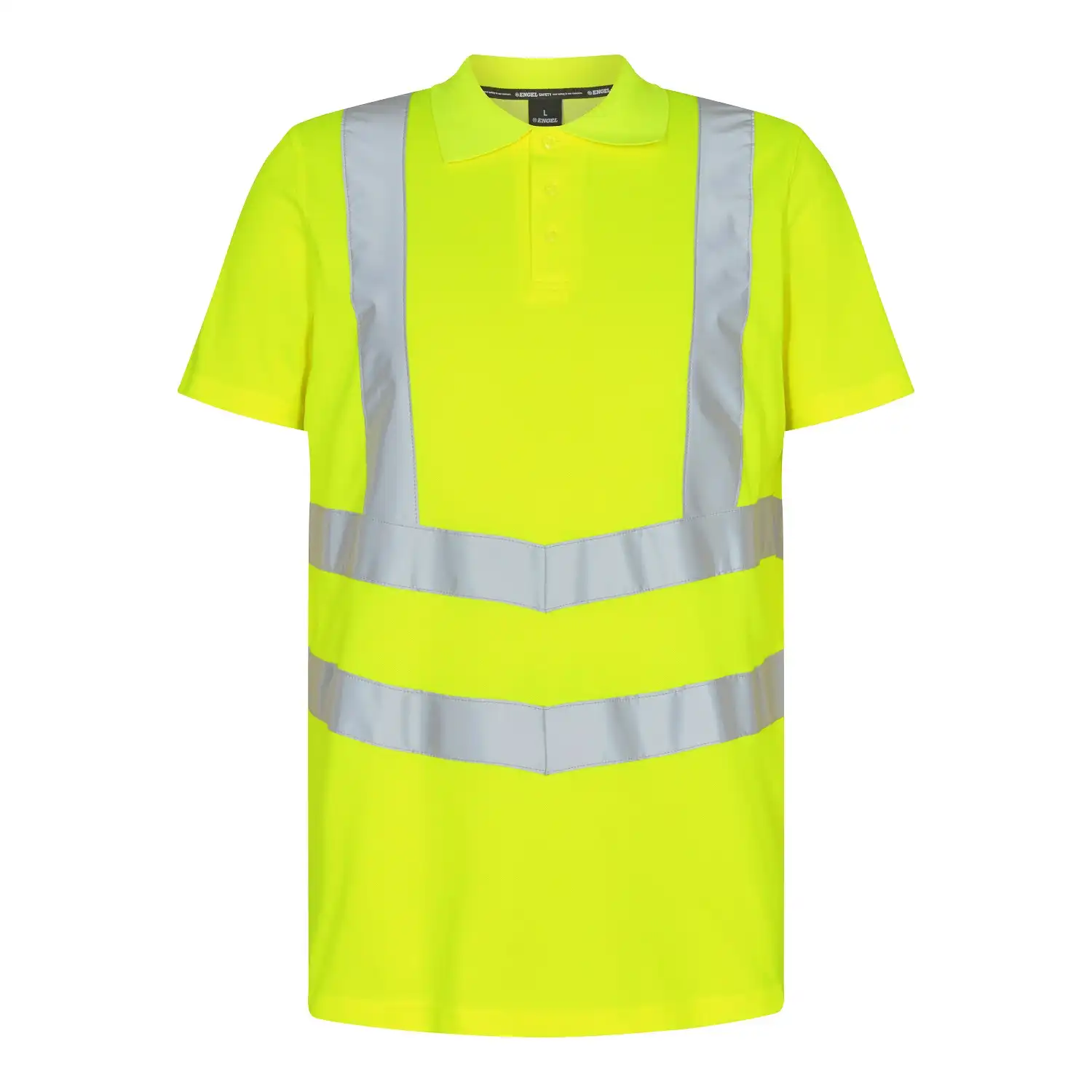 Warnschutz Polo-Shirt "9546-182" Safety UV-Schutz in gelb, L - Thumbnail 1