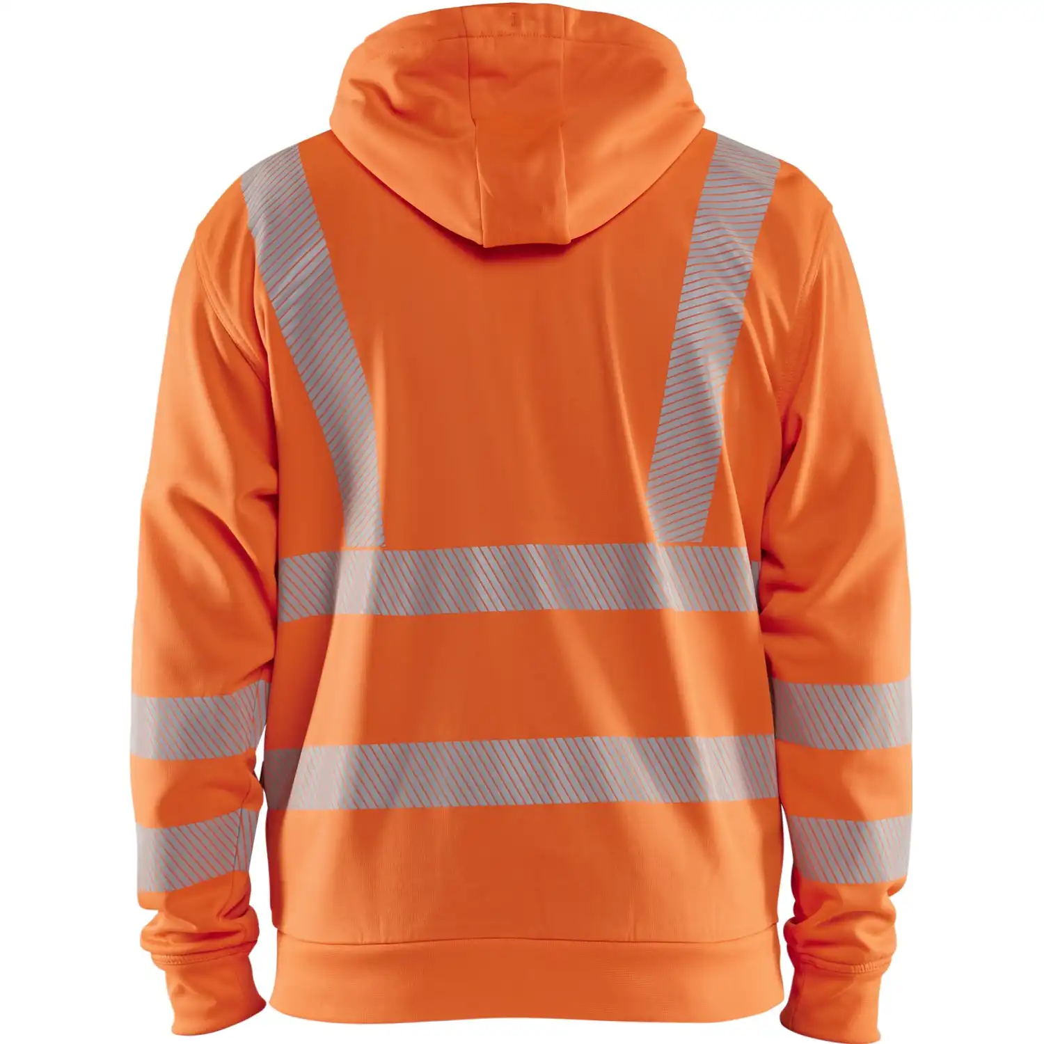 Warnschutz Kapuzen-Sweatjacke Kl. 3 "3565" in Orange, L - Thumbnail 2