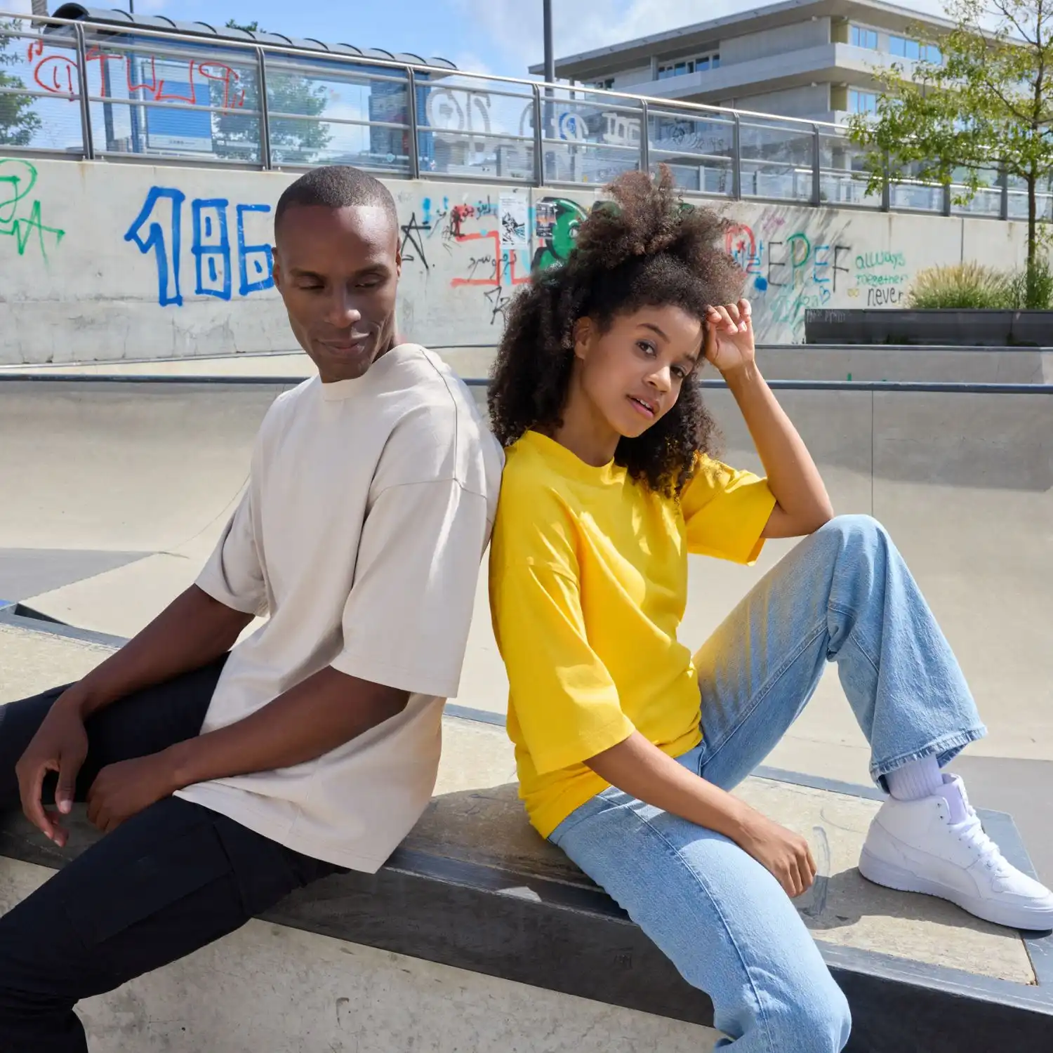 Unisex T-Shirt "OVERSIZED-T" 8041 in yellow, L - Thumbnail 5