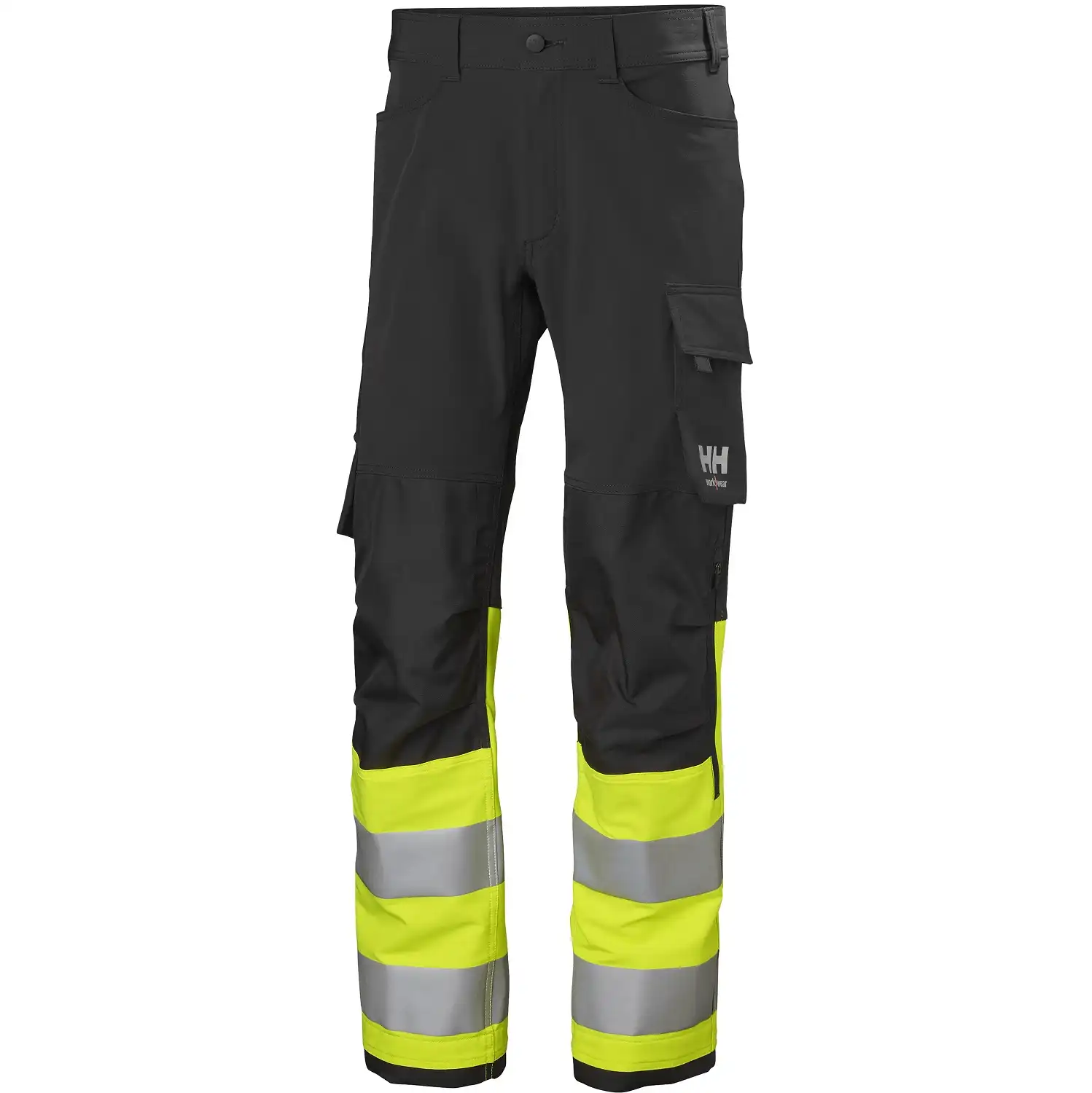 Stretch Warnschutz Bundhose "ALNA 4X" Kl.1 in gelb/schwarz, C48 - Thumbnail 1