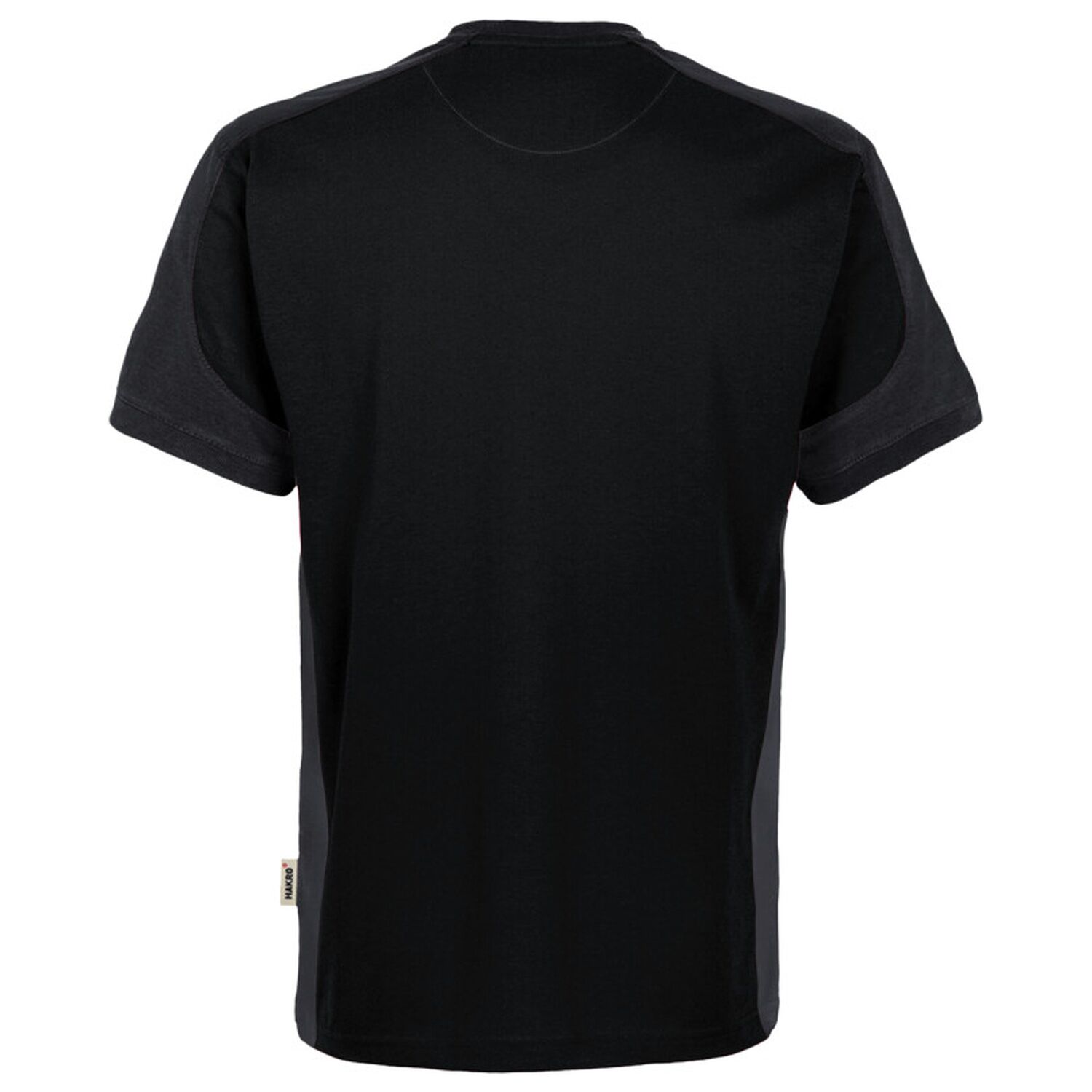T-Shirt "CONTRAST" MIKRALINAR® ECO in schwarz, XXS - Thumbnail 3