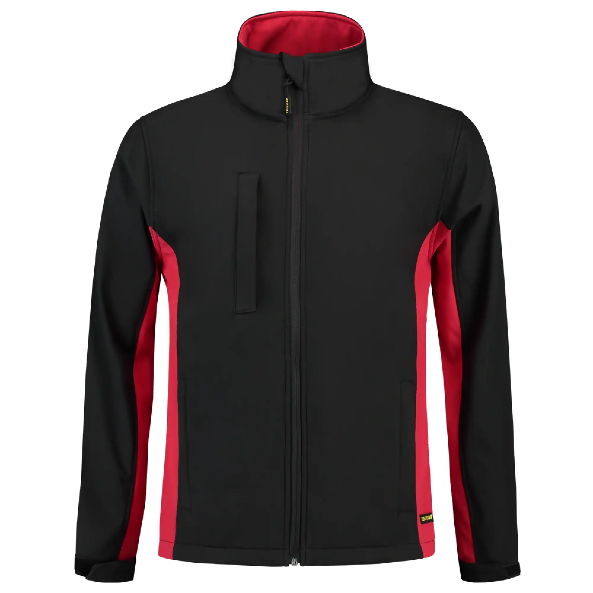 Softshelljacke Bicolor "402002" Workwear in black/red, XS - Thumbnail 1