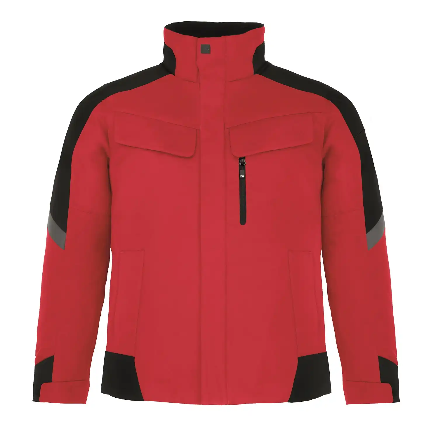 Arbeitsjacke "LARS" in rot/schwarz, 3XL - Thumbnail 1