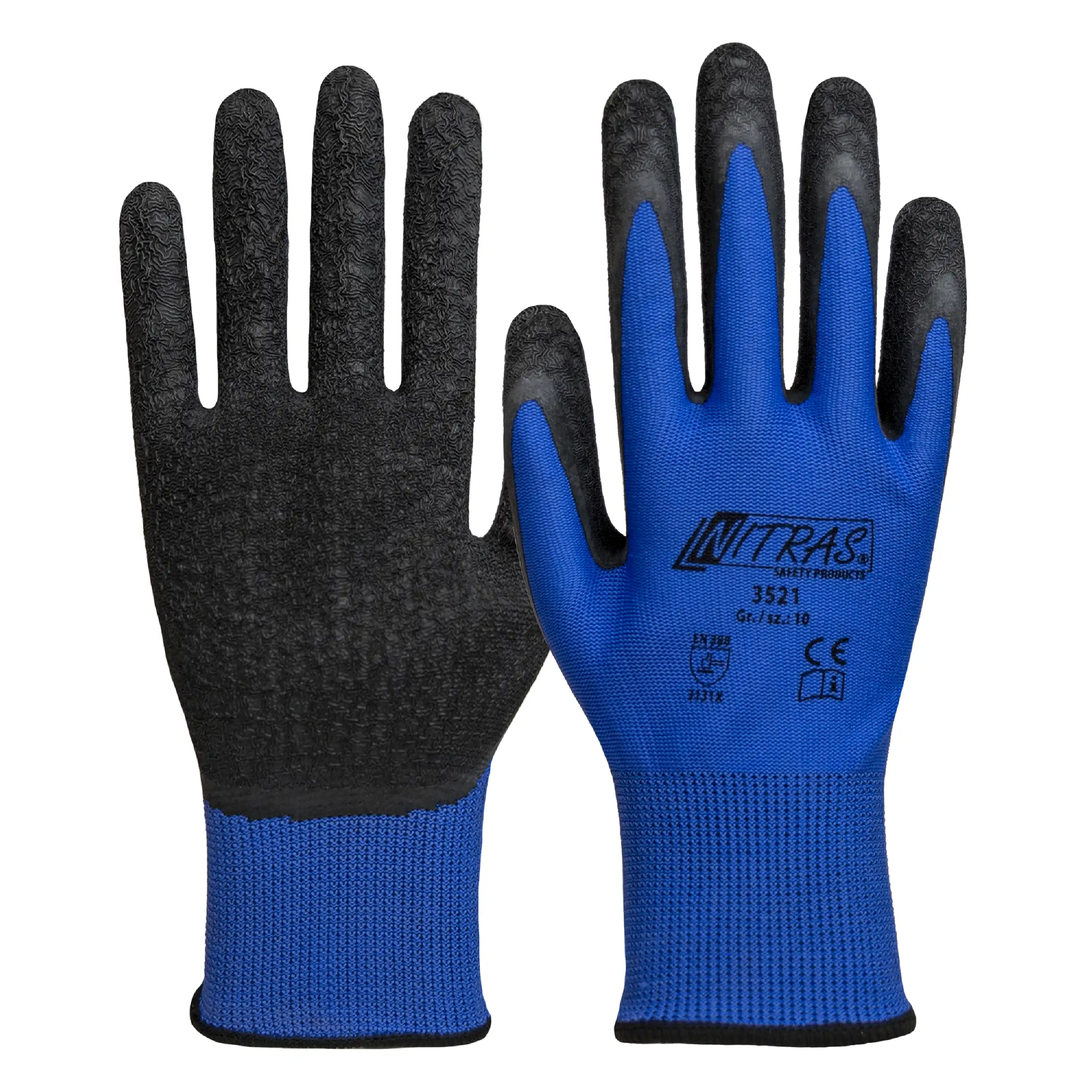 Latex Nylon Montagehandschuhe "3521" in 8 (M) - Bild 1