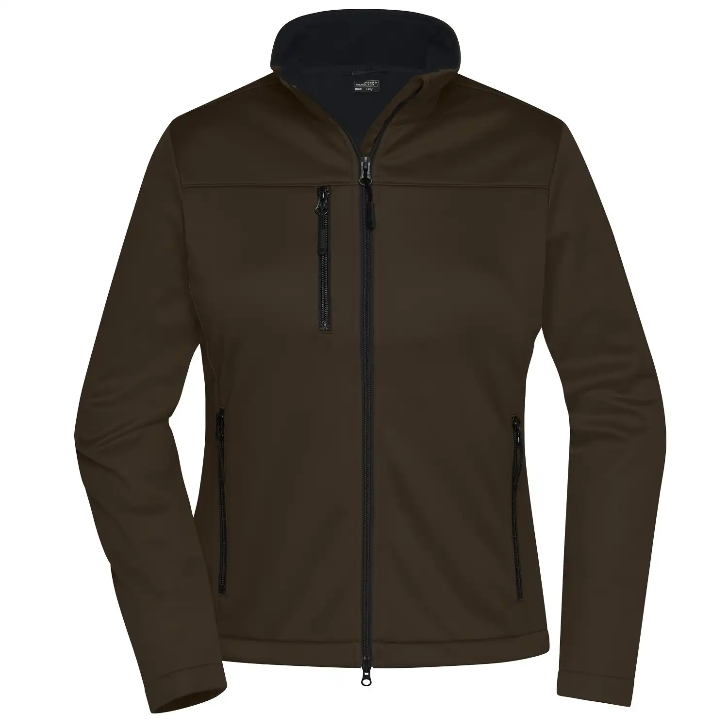Damen Softshelljacke "JN1171" in brown, S - Thumbnail 1