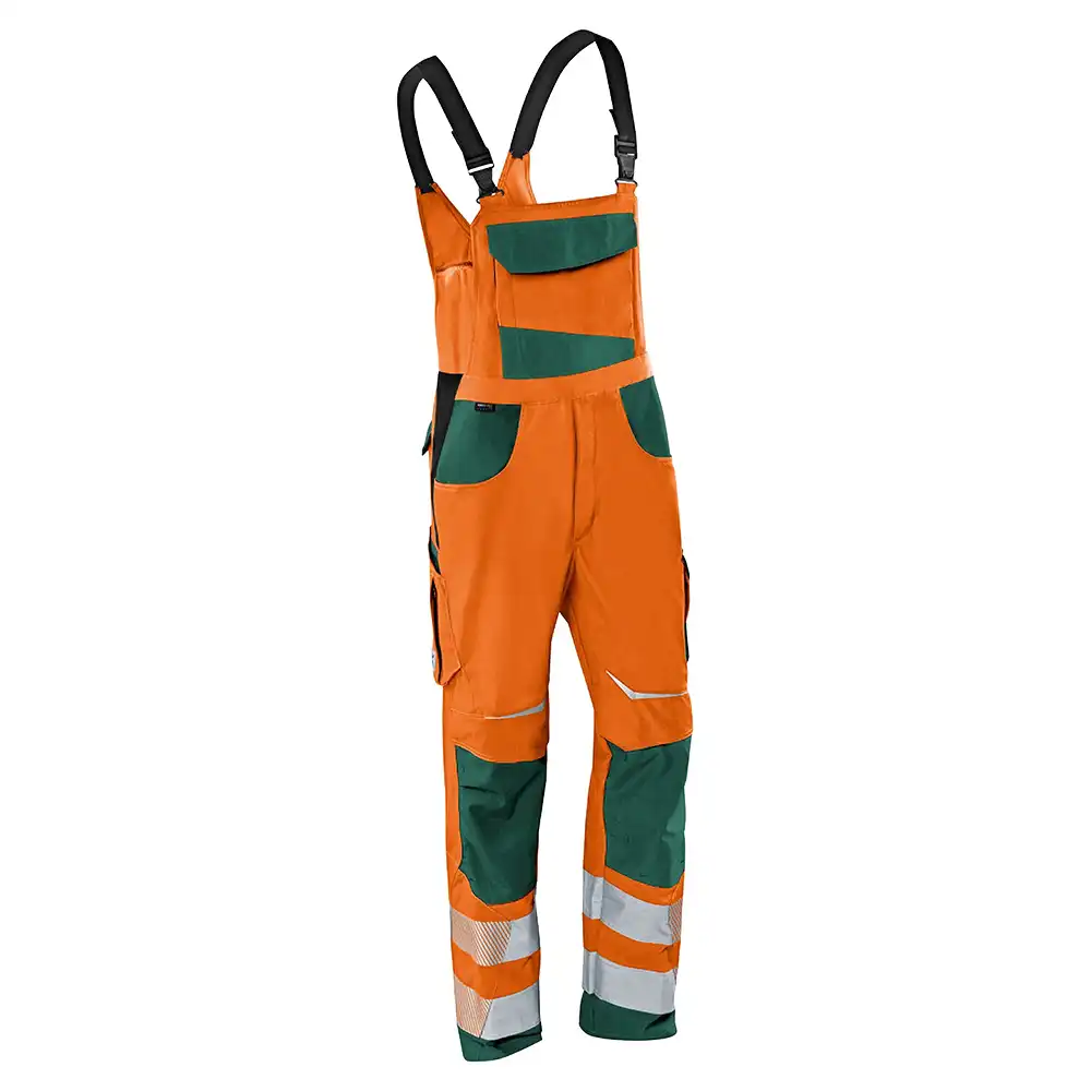 Warnschutz Latzhose "REFLECTIQ" in orange/moosgrün, 29 - Bild 1