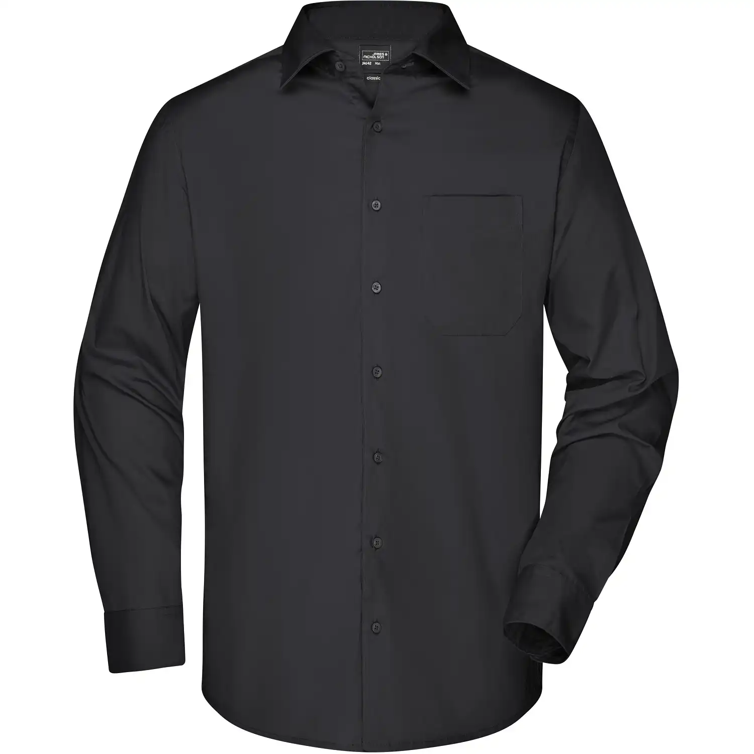 Business Hemd "JN642" in black, XL - Bild 1