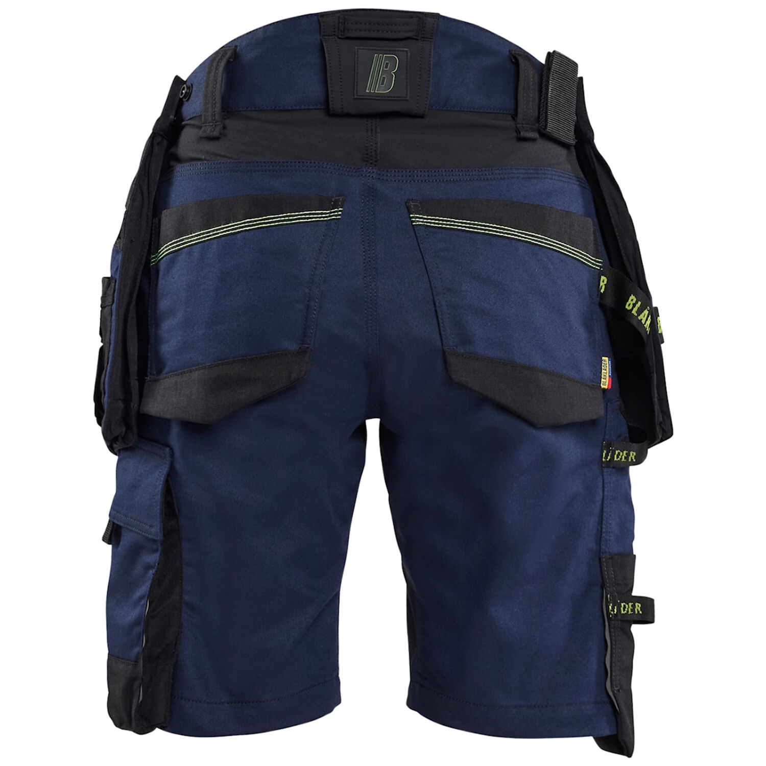 Damen Arbeitsshorts STRIKER "7175" in dunkelmarine/gelb, C44 - Thumbnail 2