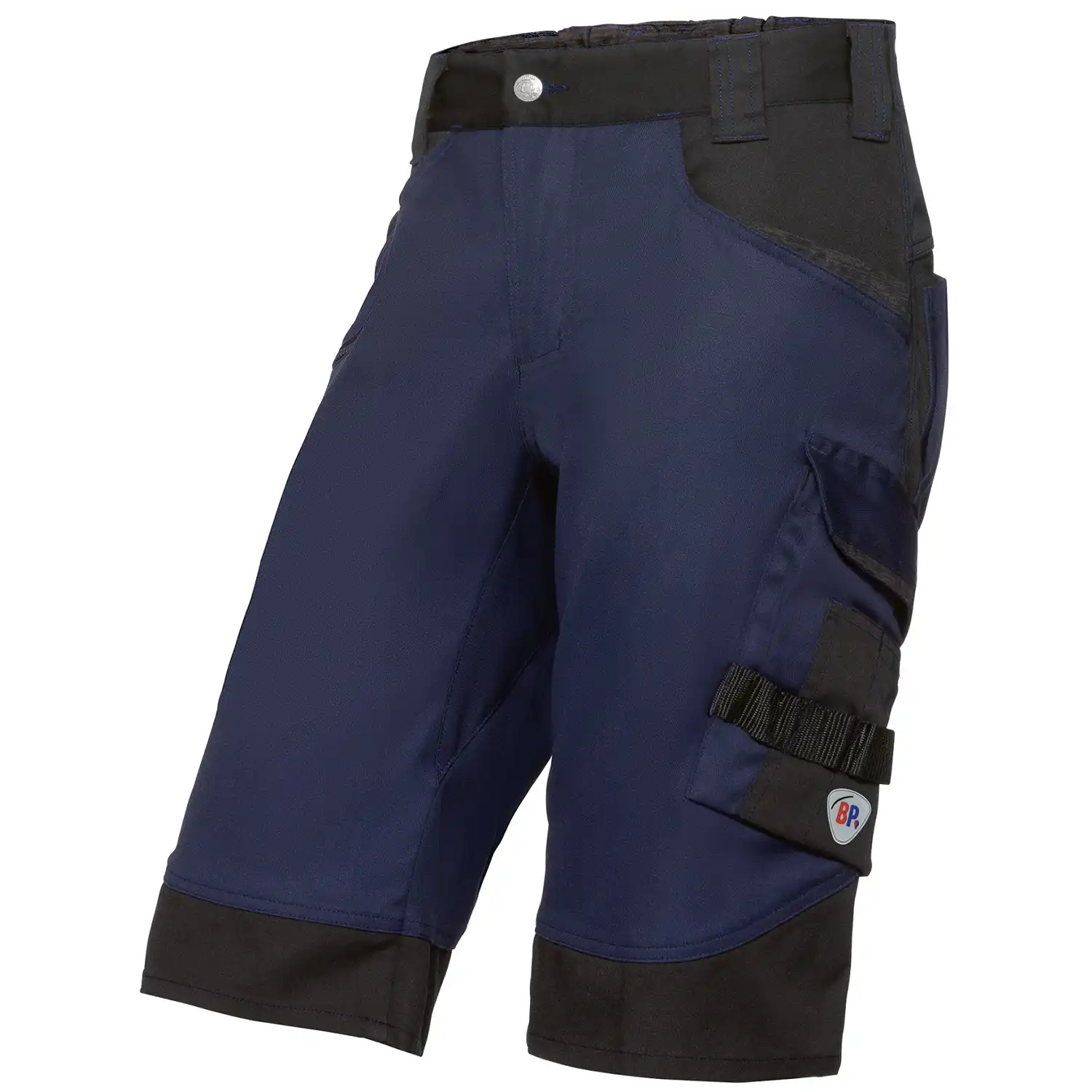 Shorts "1827-033" Bplus Modern Stretch in nachtblau/schwarz, 42 - Thumbnail 1