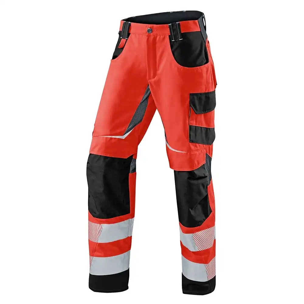 Warnschutz Sommerhose "REFLECTIQ" in rot/schwarz, 48 - Bild 1