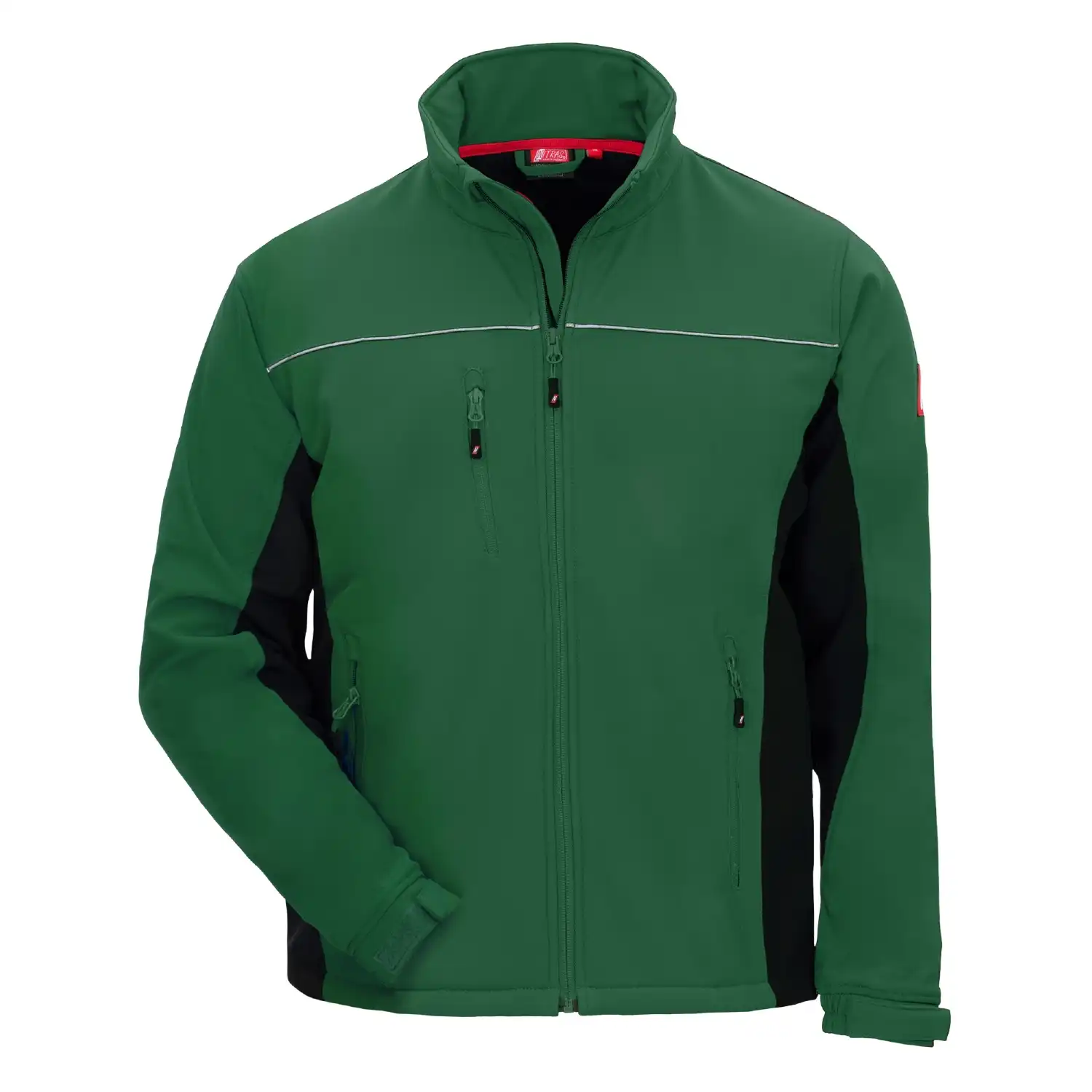 Softshelljacke "MOTION TEX LIGHT" in grün/schwarz, L - Thumbnail 1