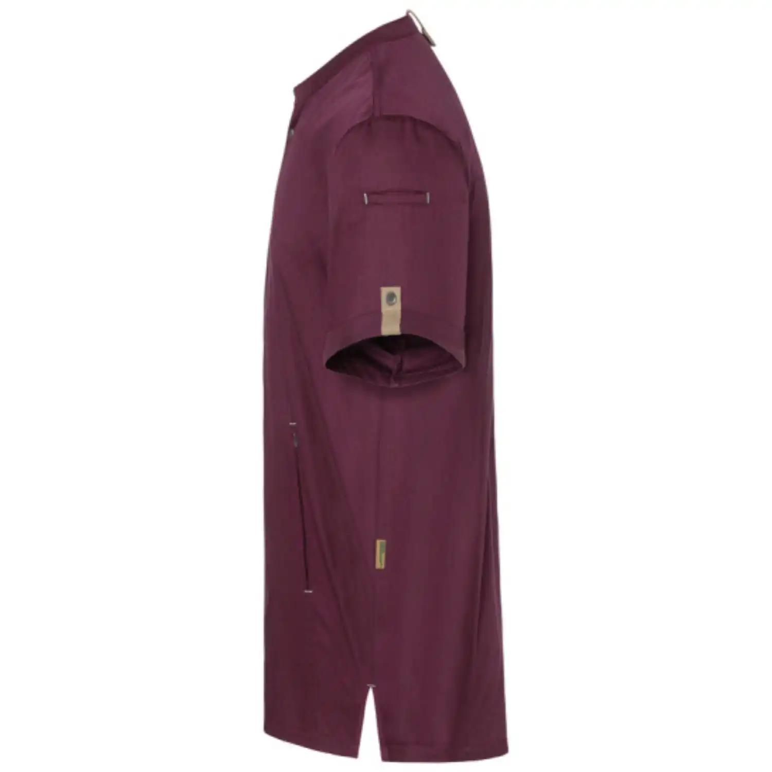 Herren Kochjacke "JM 36" in aubergine, 48 - Thumbnail 4