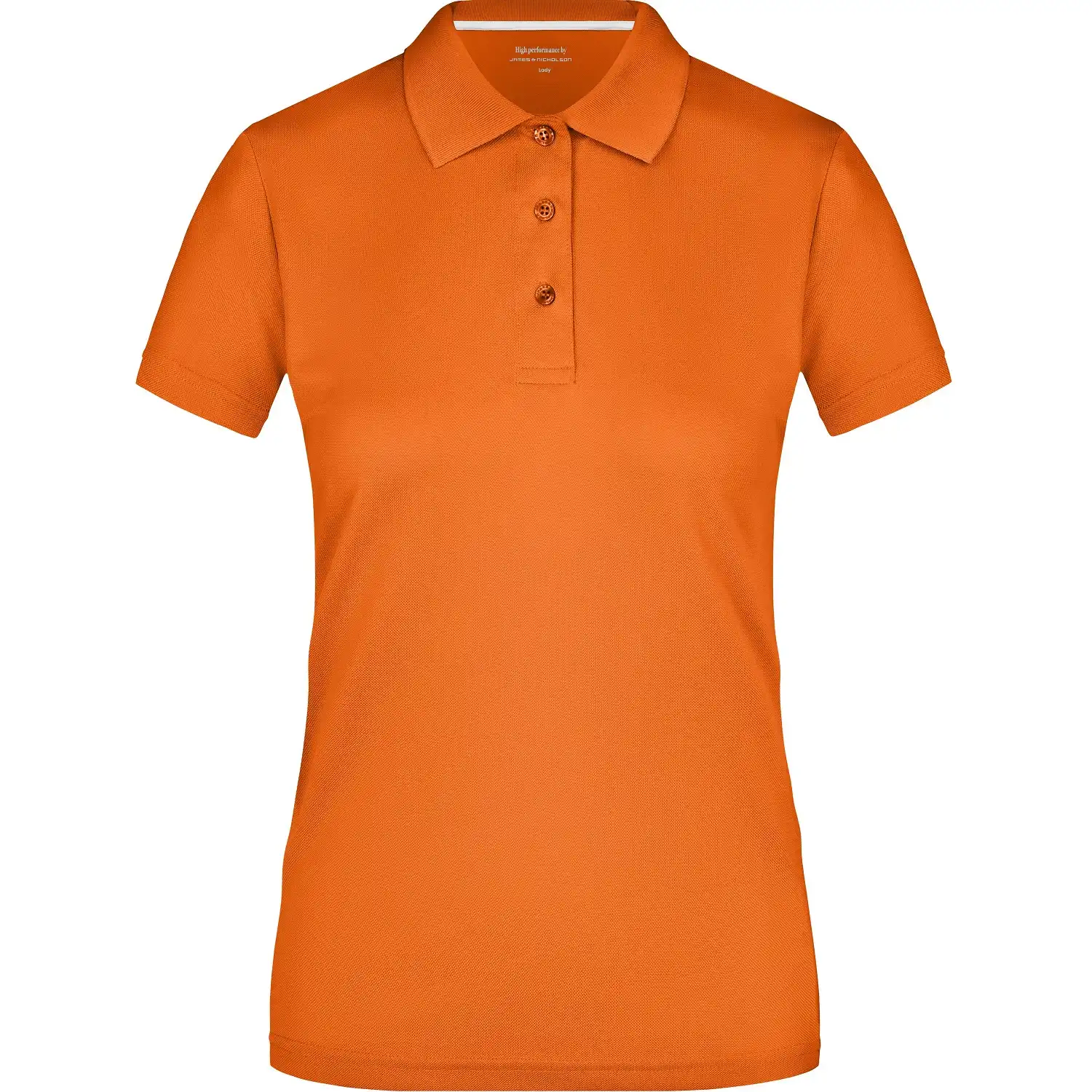 Damen Polo-Shirt High Performance "JN411" in Orange, S - Thumbnail 1