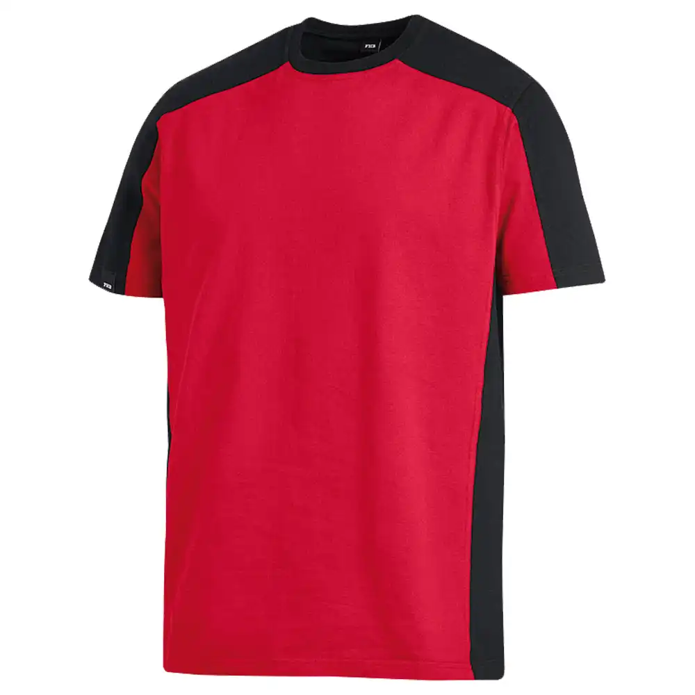 T-Shirt zweifarbig "MARC" in rot/schwarz, L - Thumbnail 1