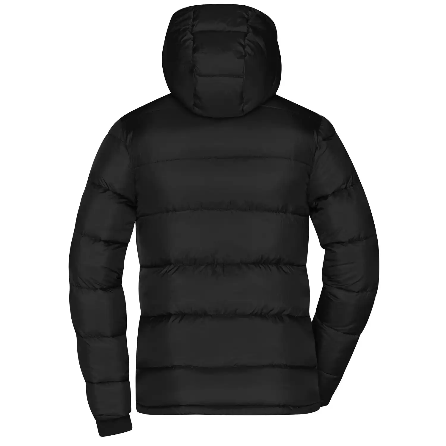 Damen Steppjacke "JN1167" in black/red, M - Thumbnail 2