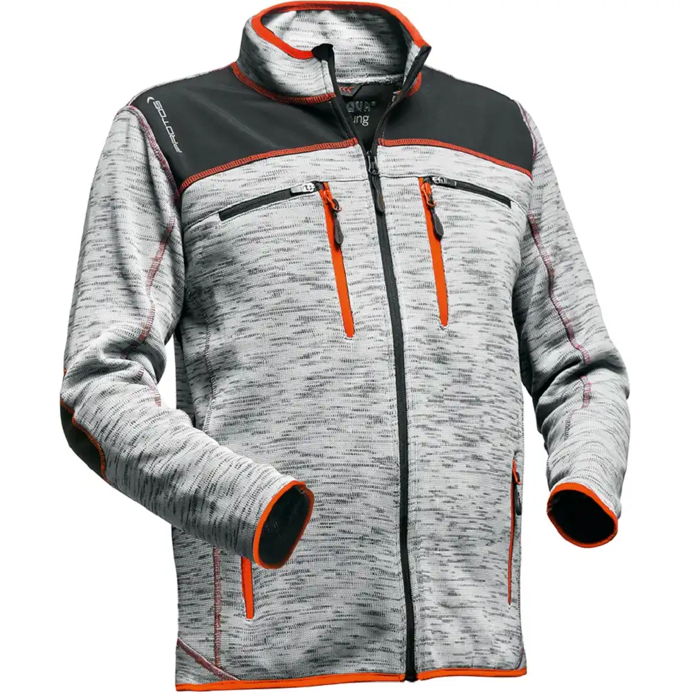 Strickjacke "INUIT" in hellgrau, L - Bild 1