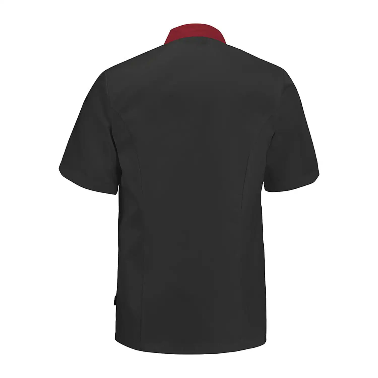 Herren Kochhemd "TURNIP" in schwarz/rot, L - Thumbnail 2