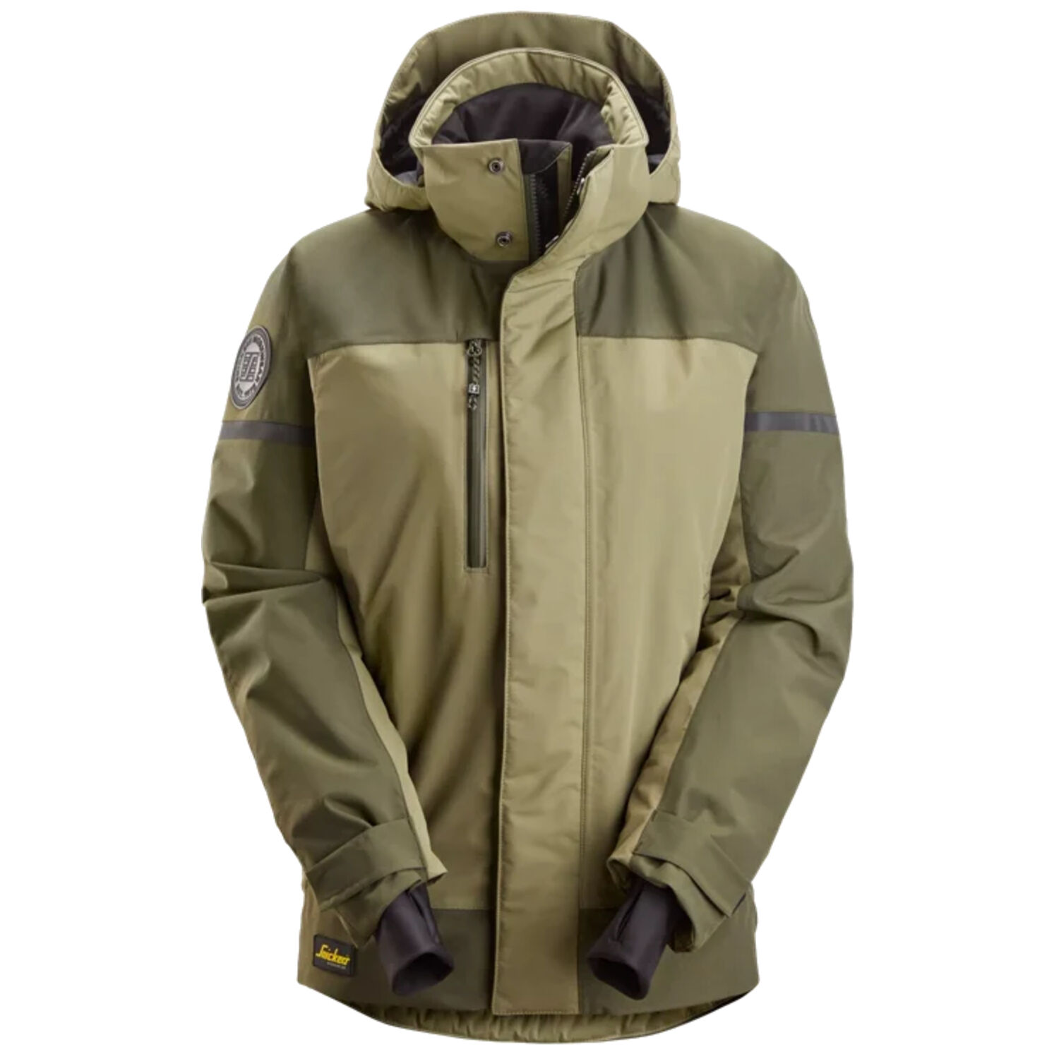Damen Winterjacke "1177" in khaki, L - Thumbnail 1