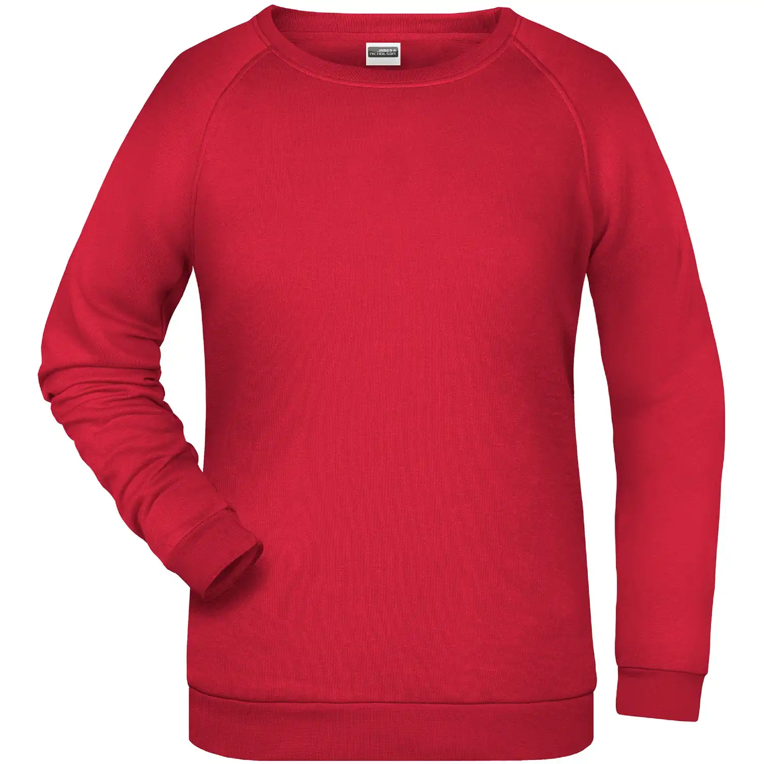 Damen Sweatshirt Basic Sweat Lady in red, 3XL - Bild 1
