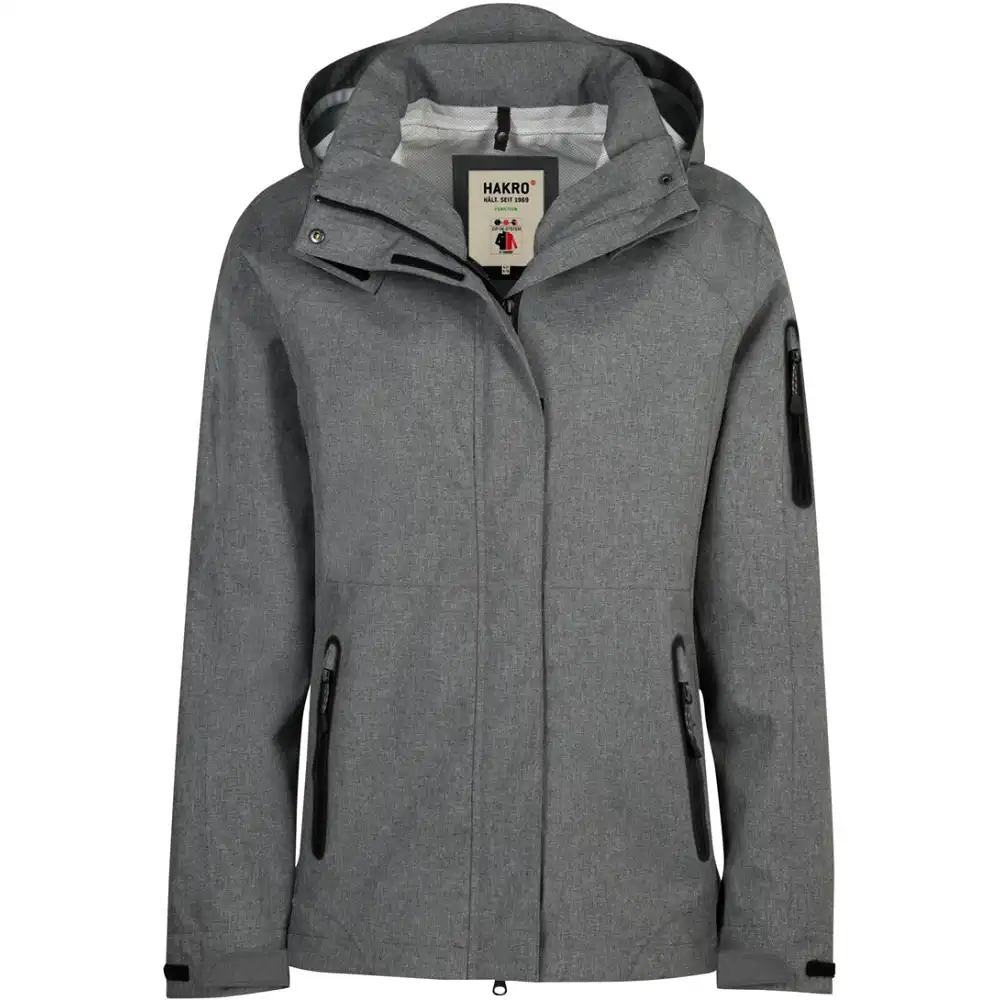 Damen Active-Jacke "FERNIE" 250 in grau-meliert, L - Thumbnail 1