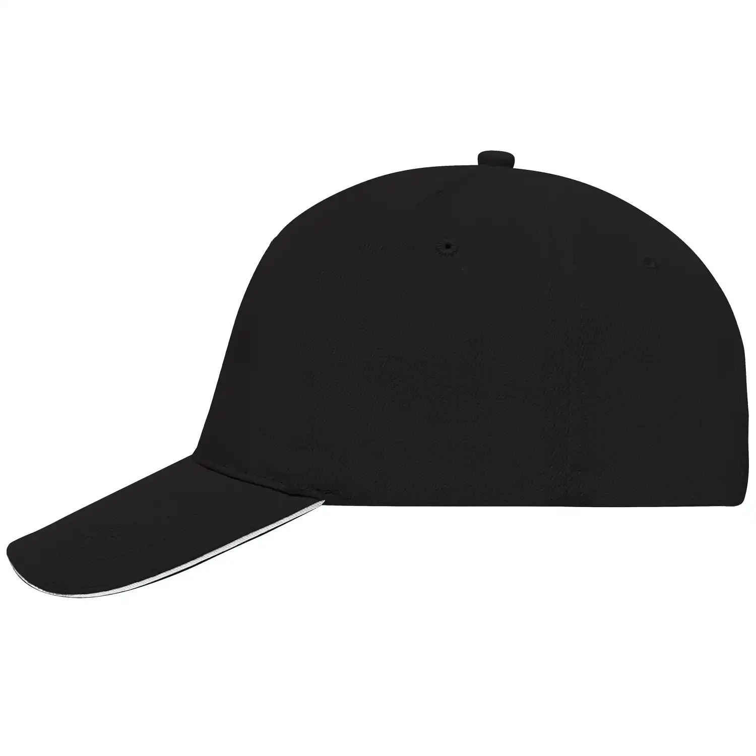 Basecap "MB035" 5-Panel-Sandwich in black/white - Bild 1