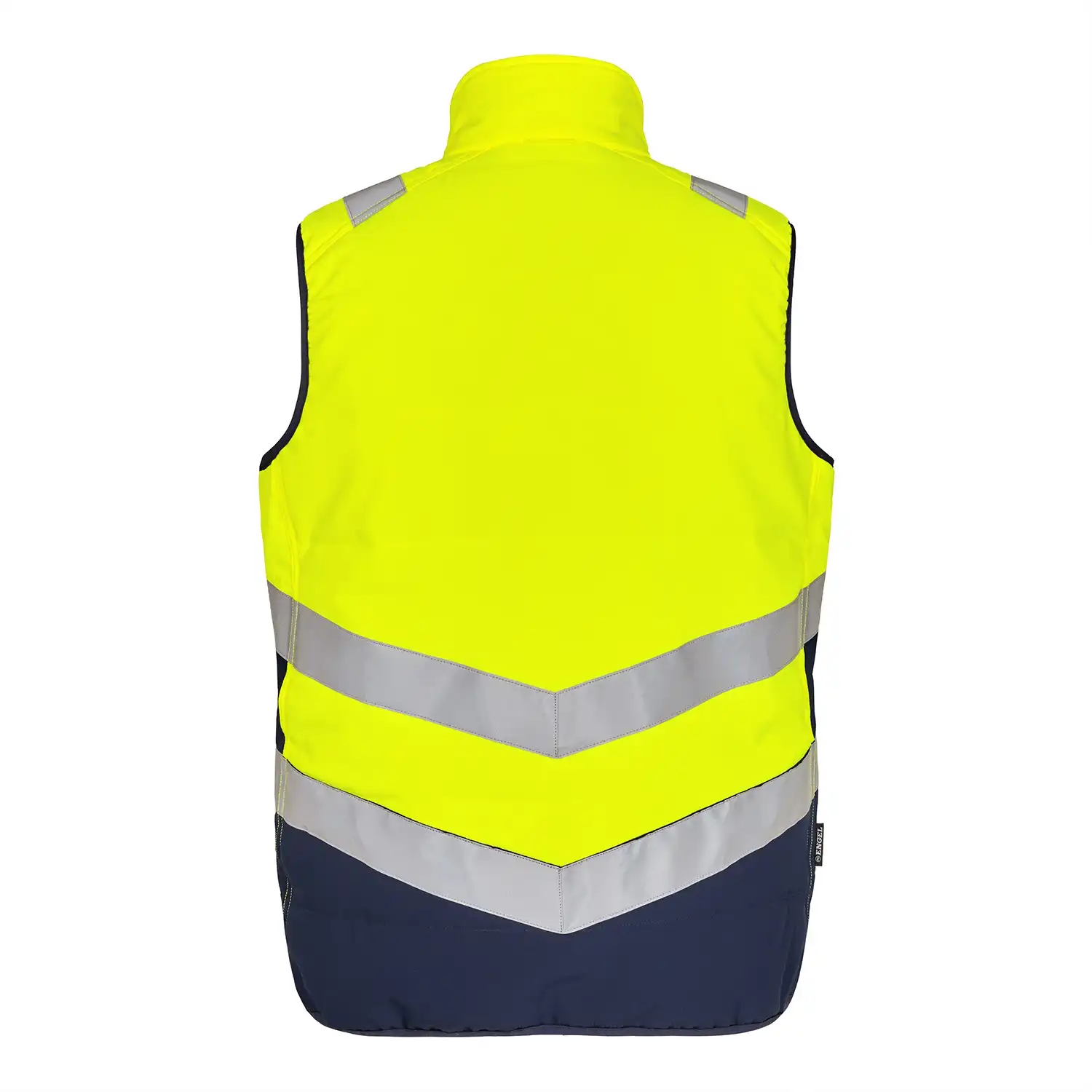 Zip-In Warnschutz Steppweste "5159-158" Safety Kl. 1 in gelb/marine, L - Thumbnail 2