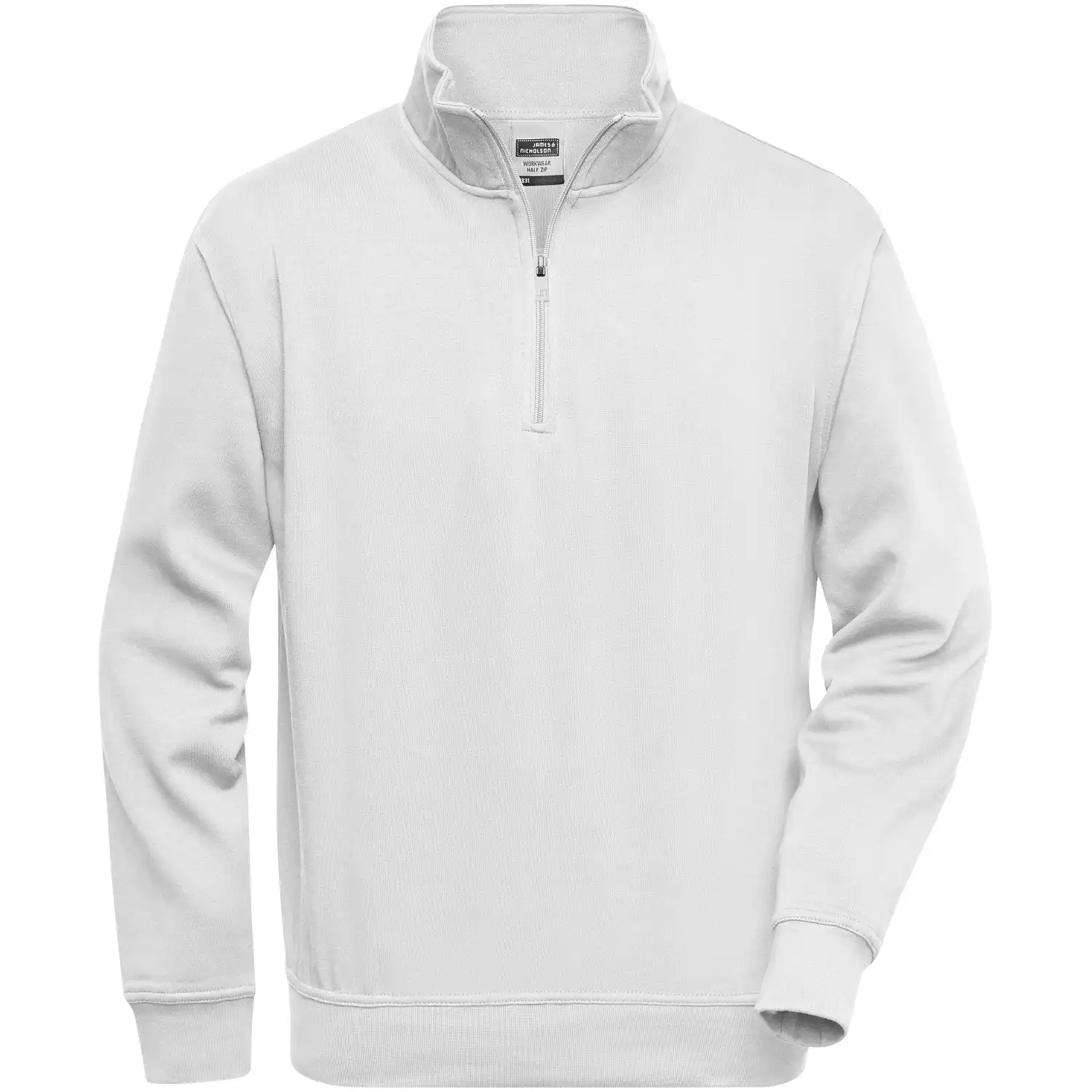 Zip-Sweatshirt "JN831" in white, 3XL - Bild 1