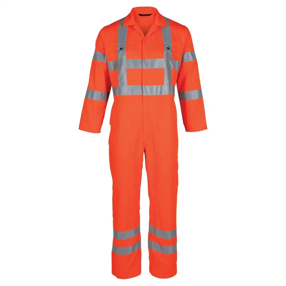 Warnschutz Overall "2400" High Visibility orange in 62 - Thumbnail 1