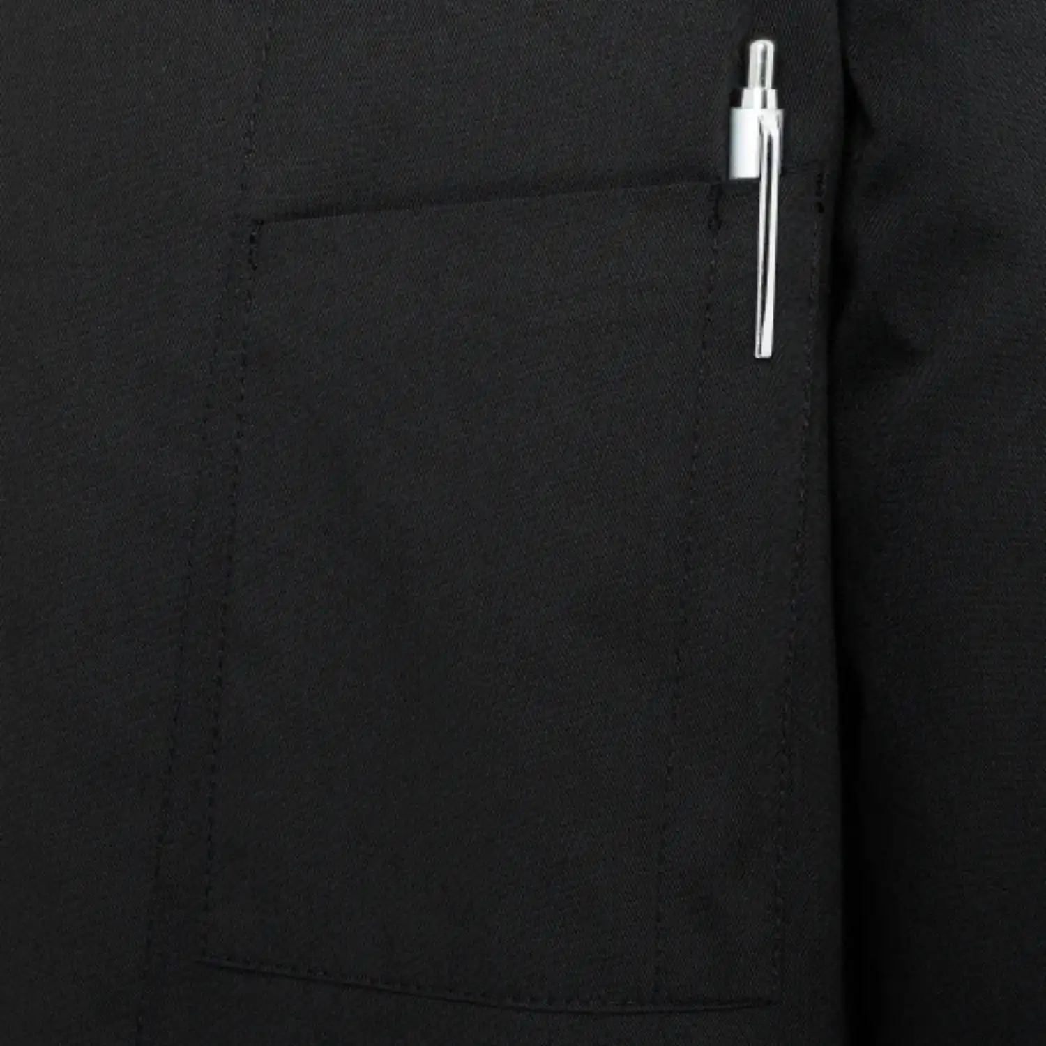 Herren Kochjacke Lars "JM 14" in schwarz, 48 - Thumbnail 5