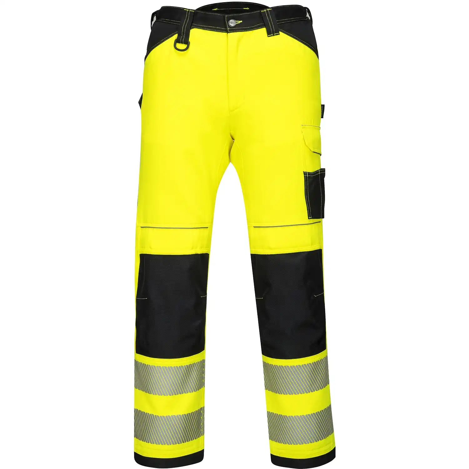 Warnschutz Stretch-Bundhose "PW303" PW3 in gelb/schwarz, 41 - Thumbnail 1