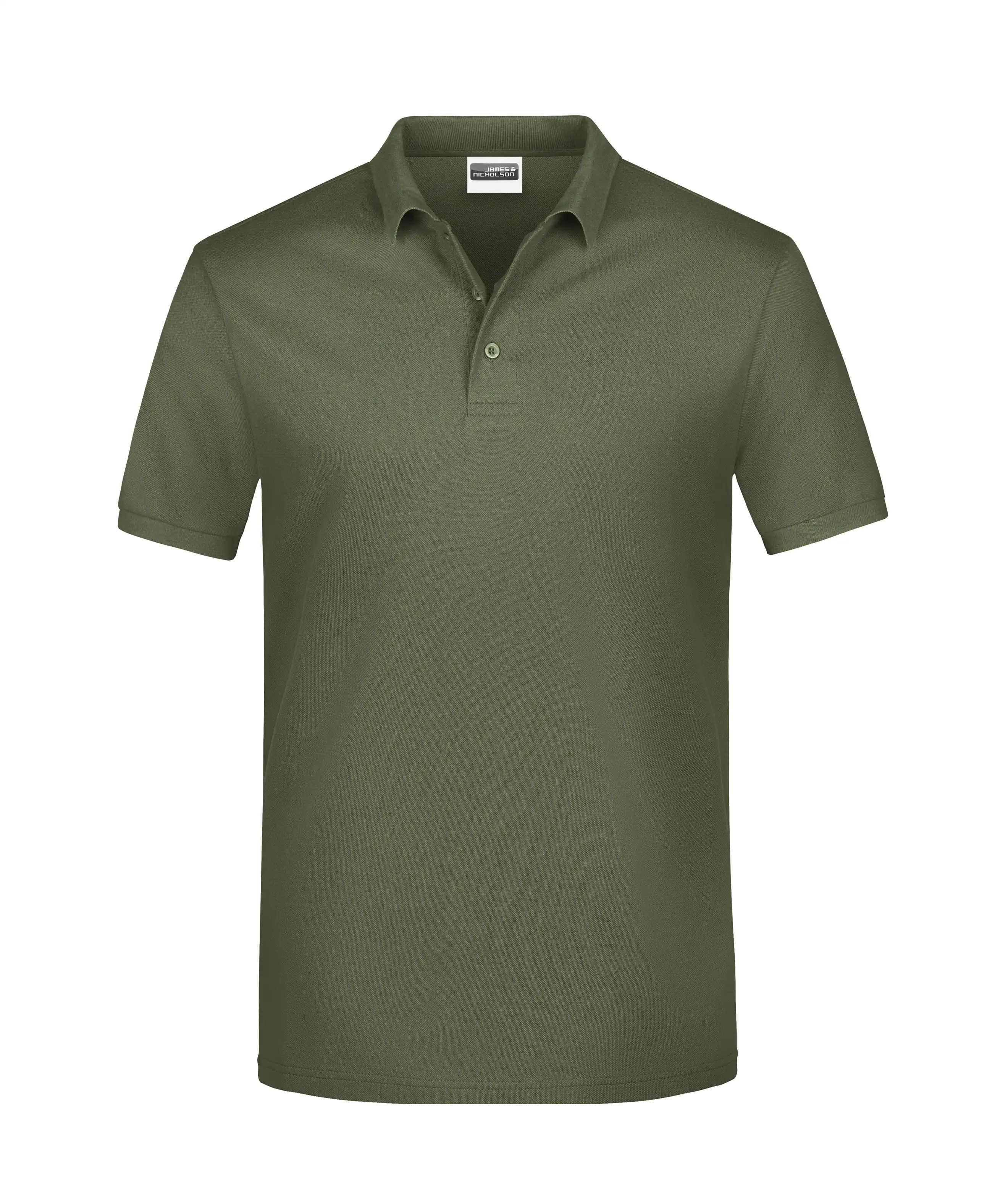 Basic Polo-Shirt "JN792" in olive, XL - Thumbnail 1