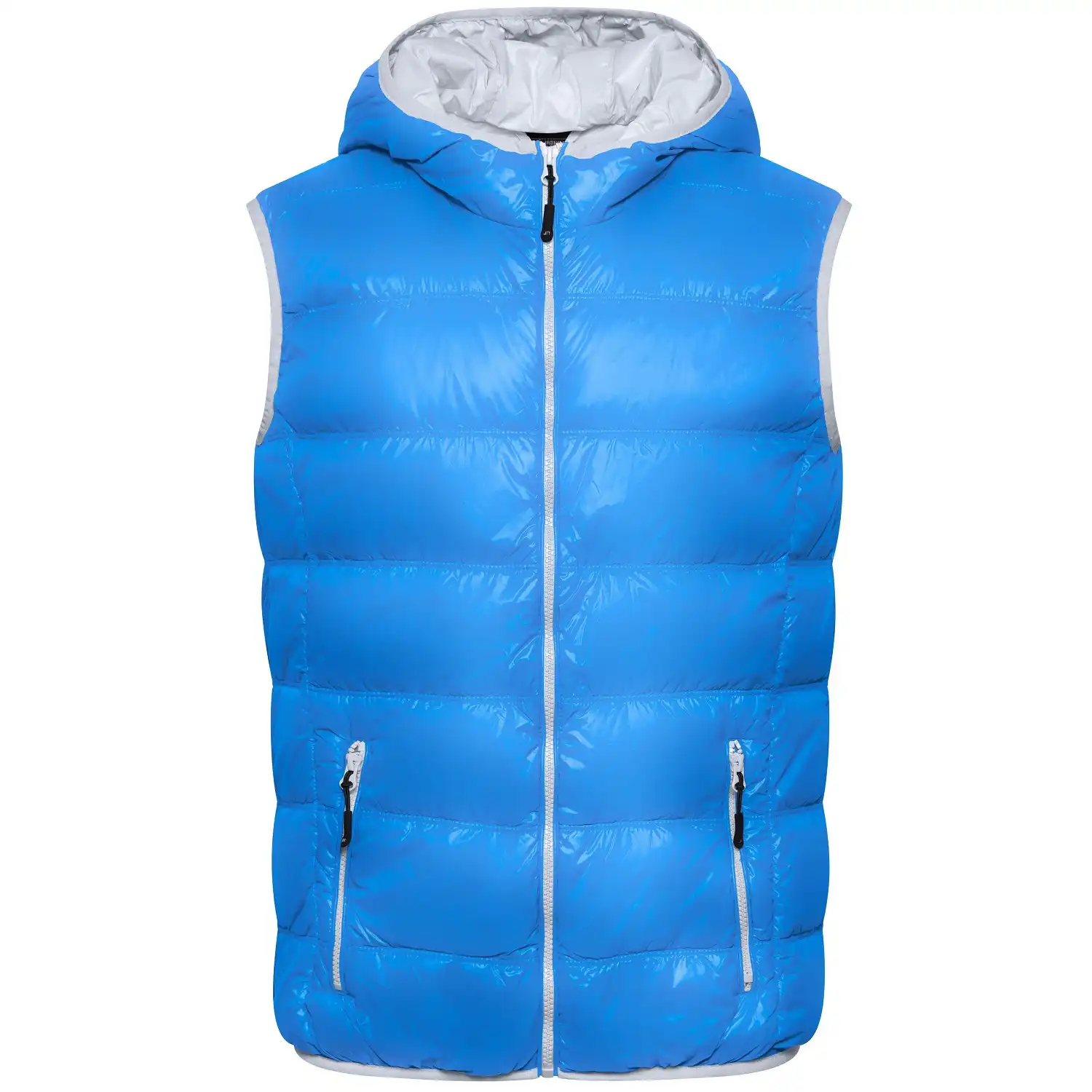 Ultraleichte Daunenweste "JN1062" in blue/silver, M - Thumbnail 1