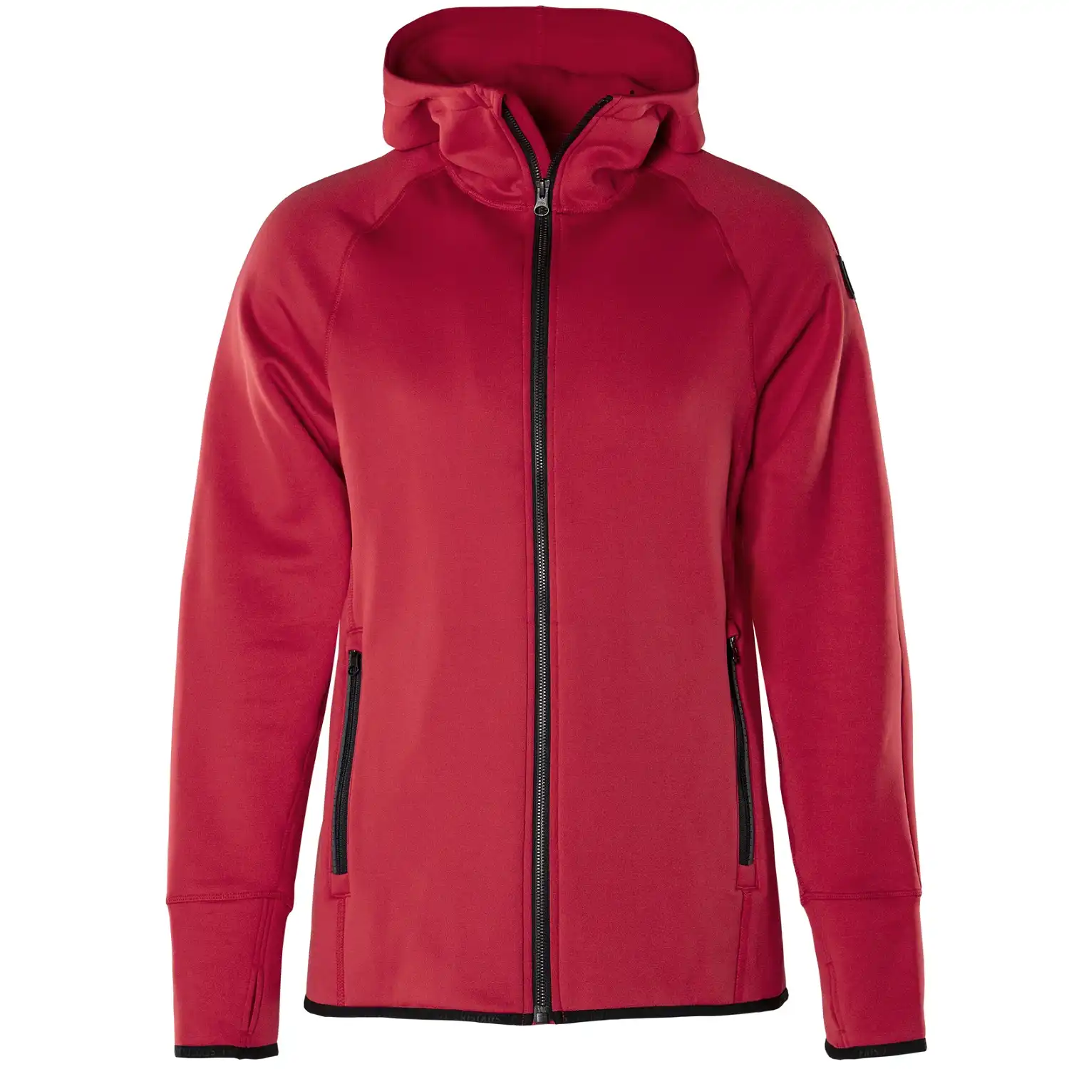 Damen Polartec-Hoodie "CALCIUM" Outdoor in XS, Rot - Thumbnail 1