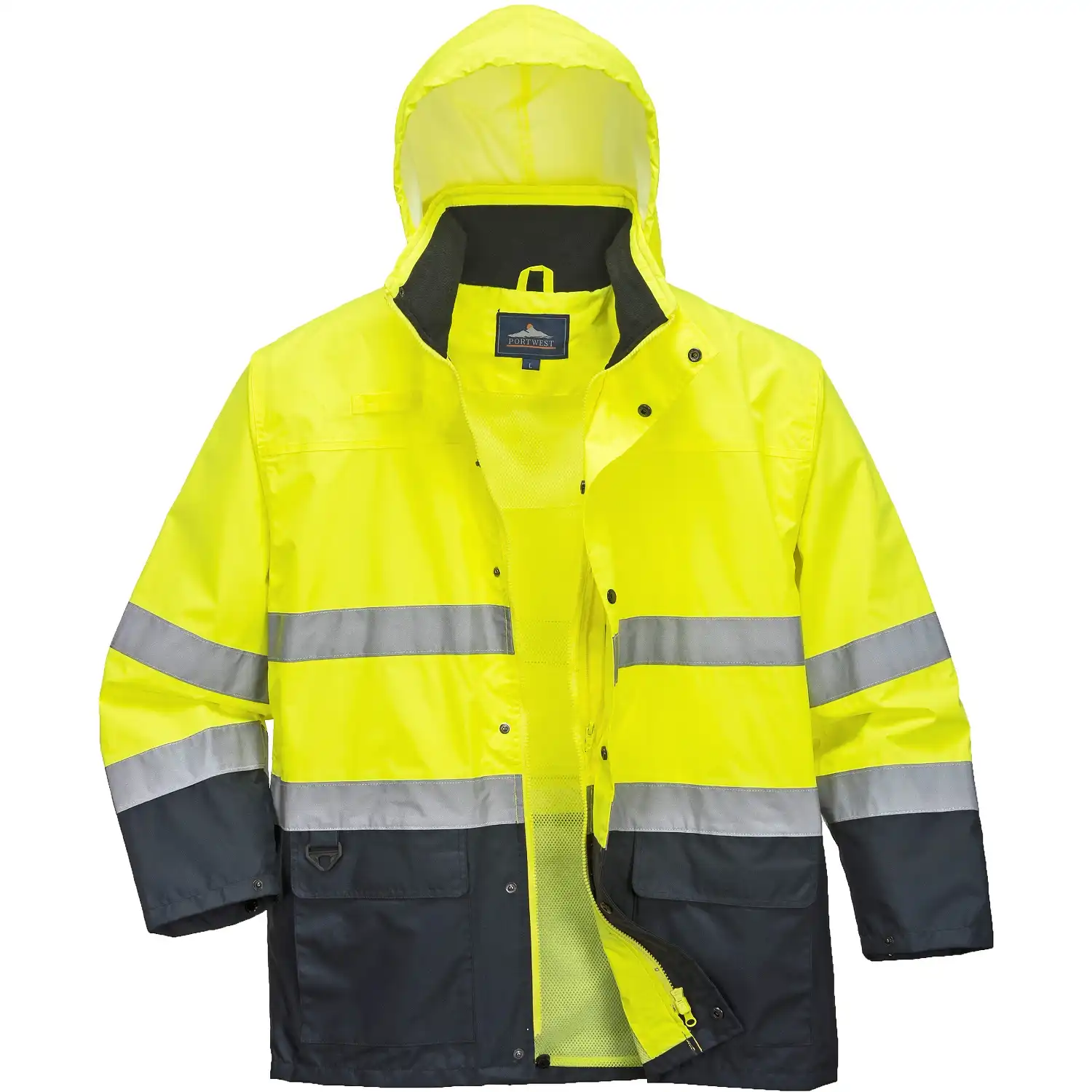 Warnschutz Regenjacke "S166" Traffic gelb in 3XL - Bild 1