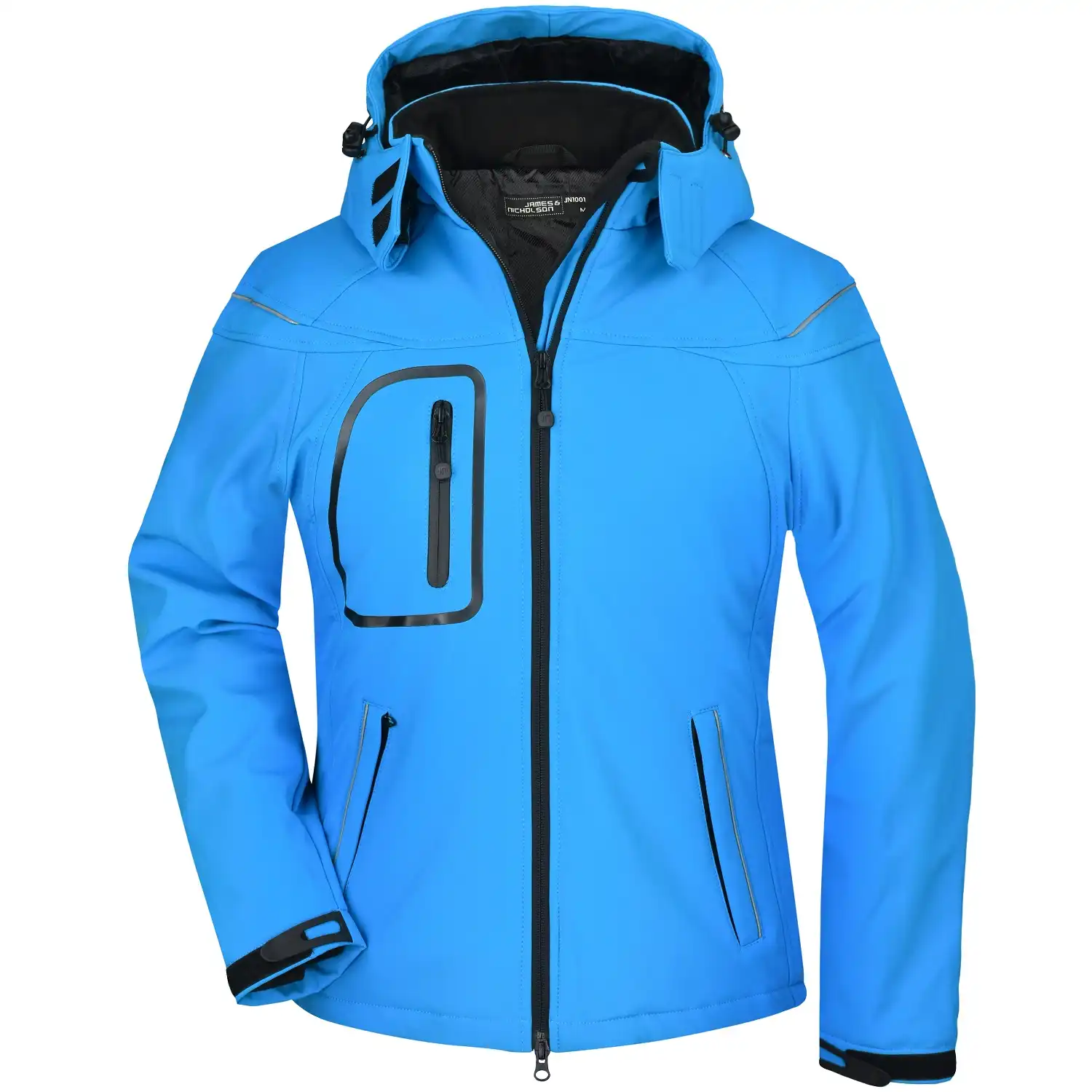 Damen Winter Softshelljacke "JN1001" in aqua, M - Thumbnail 1