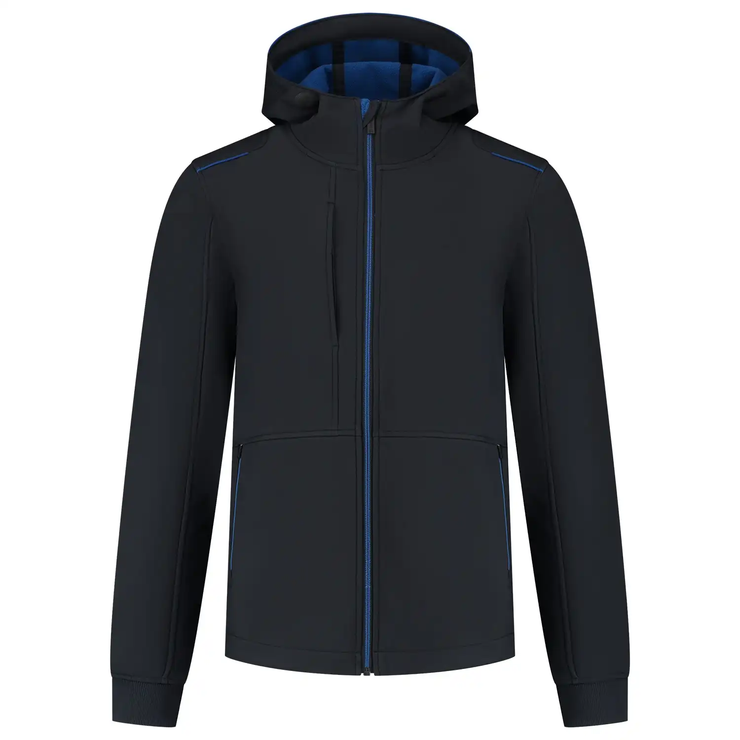 Softshelljacke "402705" Accent in XS, navy/royal blue - Thumbnail 1