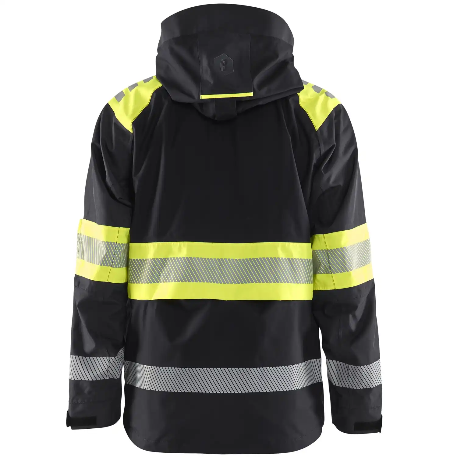 Warnschutz Regenjacke Kl. 1 "4420" in schwarz/gelb, XXL - Thumbnail 2