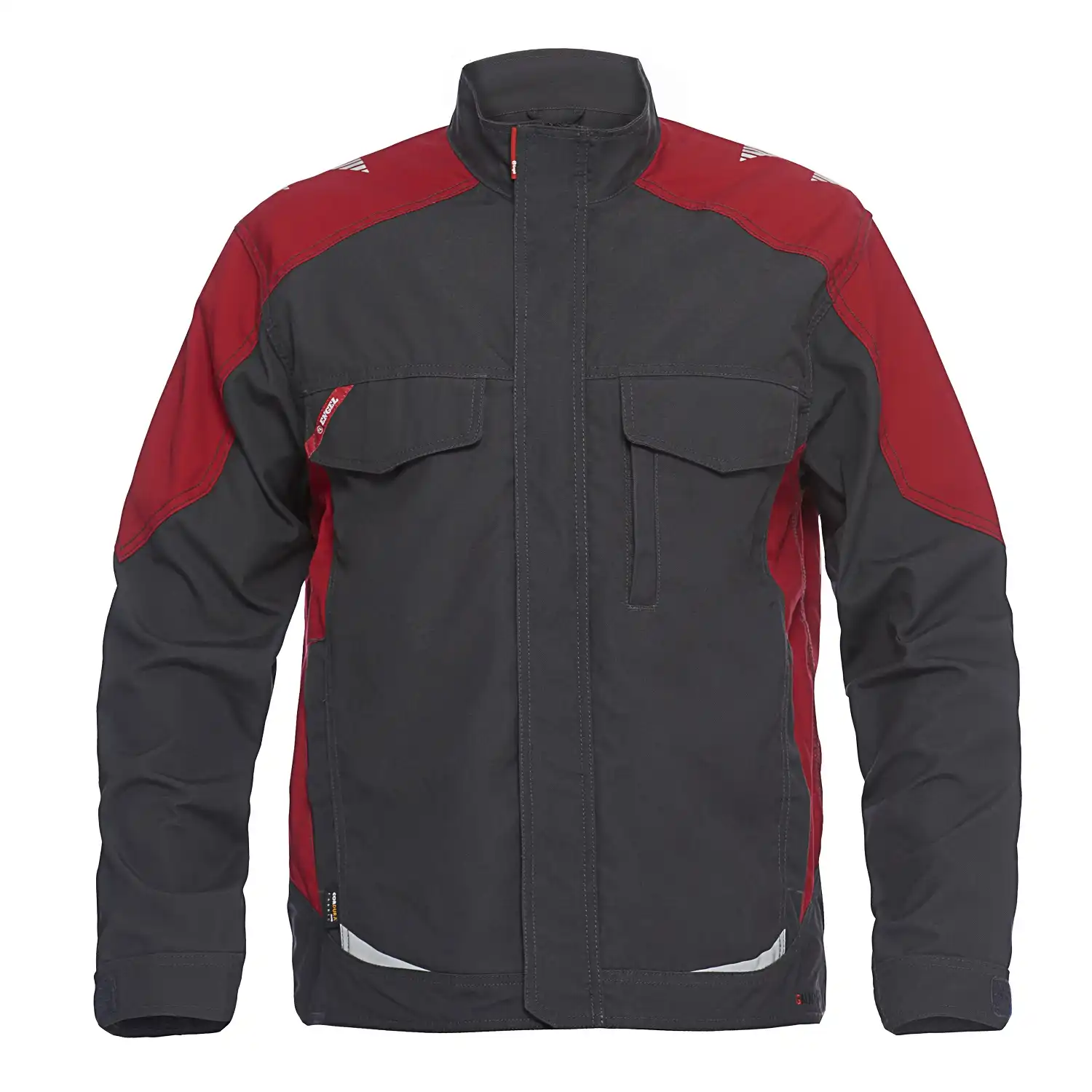Arbeitsjacke "1810-254" Galaxy in grau/rot, L - Thumbnail 1