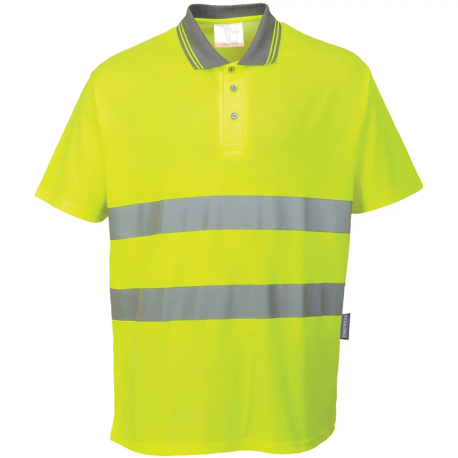 Warnschutz Polo-Shirt "S171" Komfort in gelb, L - Bild 1