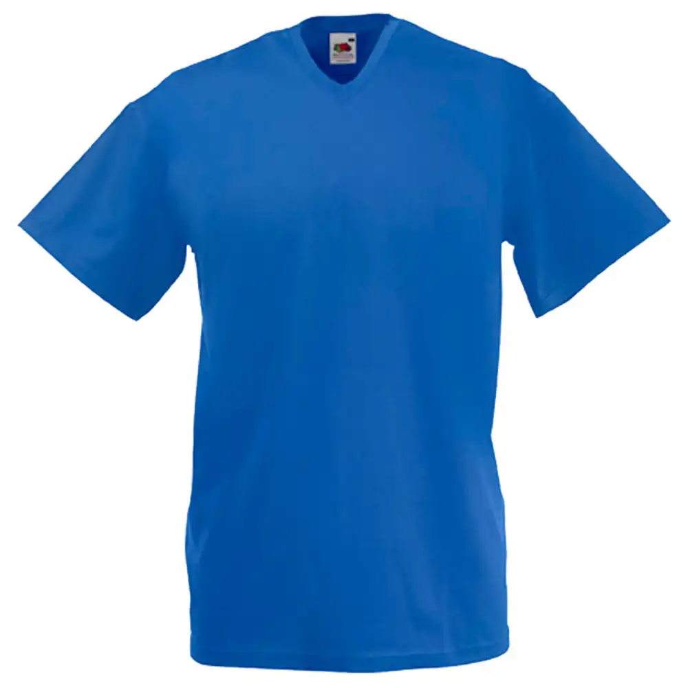 T-Shirt "F270" V-Ausschnitt Valueweight in royal blue, S - Thumbnail 1