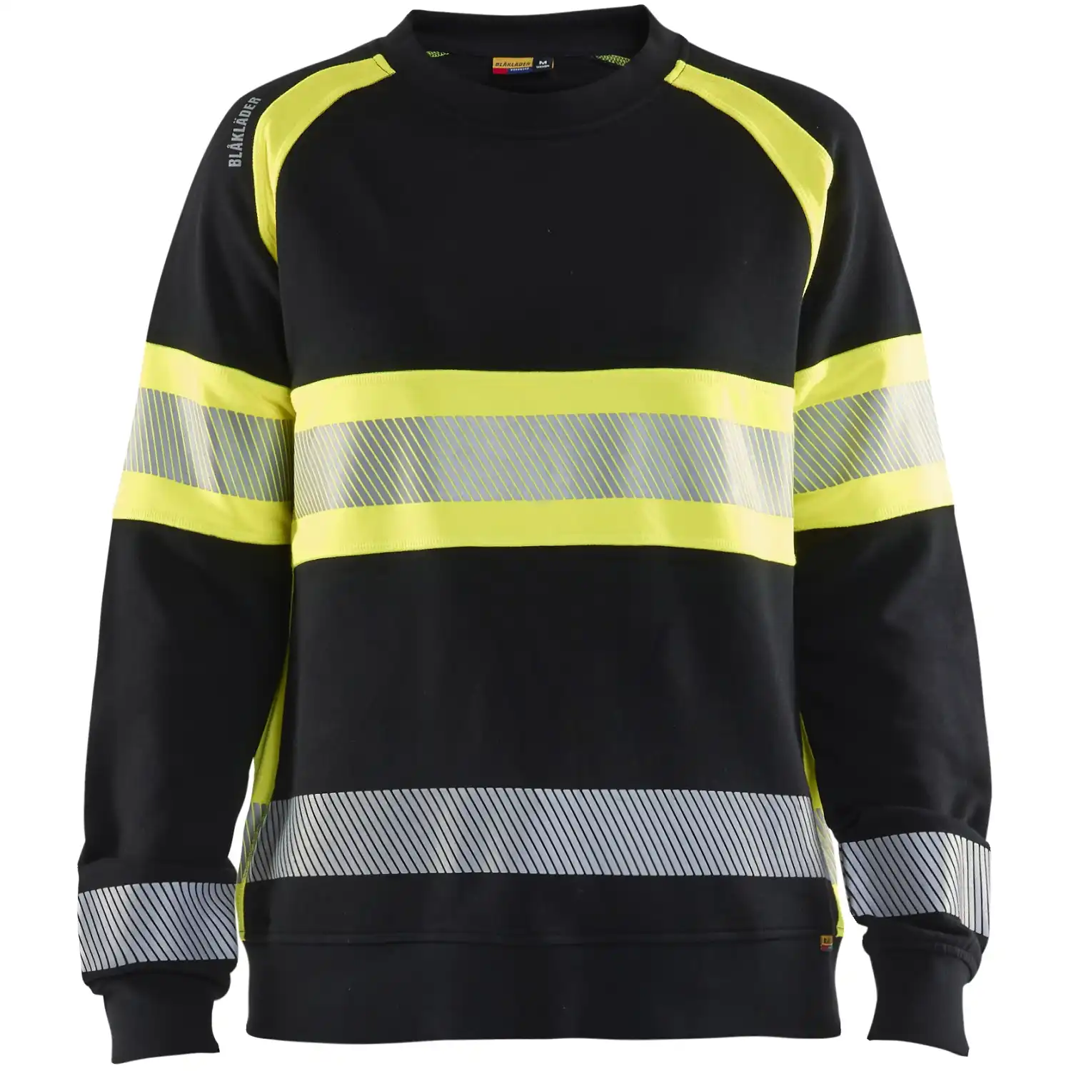 Damen Warnschutz Sweatshirt "3409" in schwarz/gelb, M - Thumbnail 1