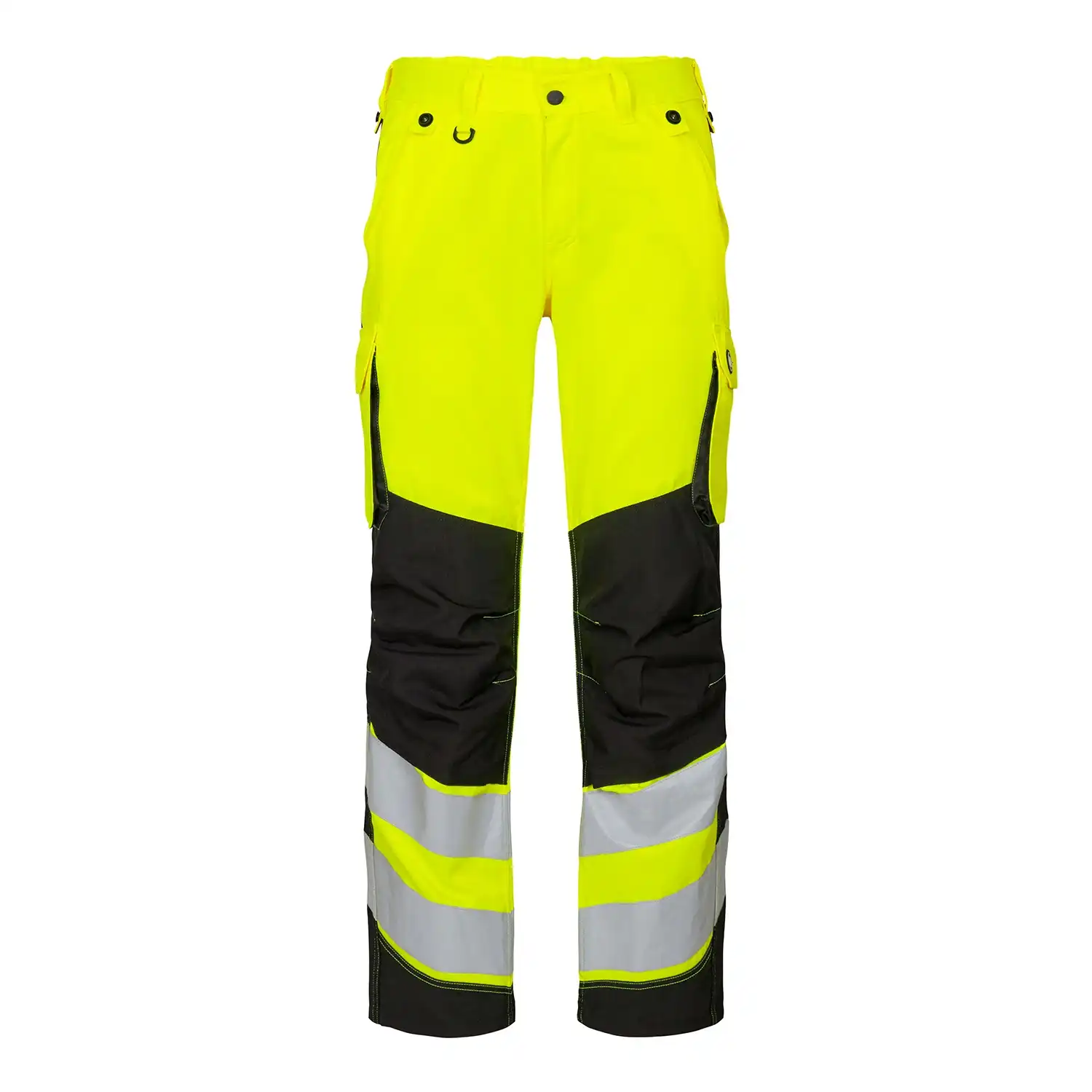 Damen Warnschutz Bundhose "2543-319" Safety Kl. 2 in gelb/schwarz, 34 - Thumbnail 1