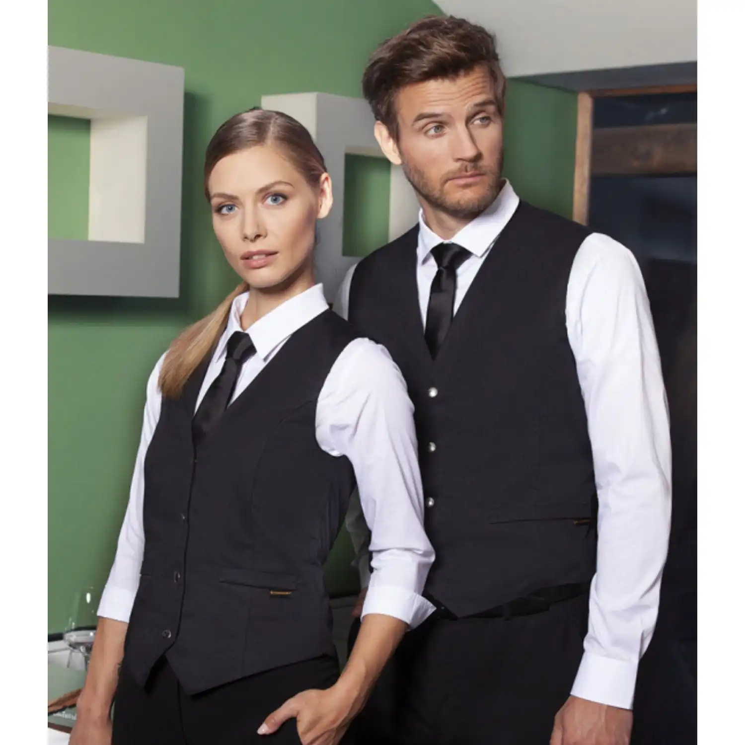 Herrenweste Kai "WM 2" in schwarz, 48 - Thumbnail 6