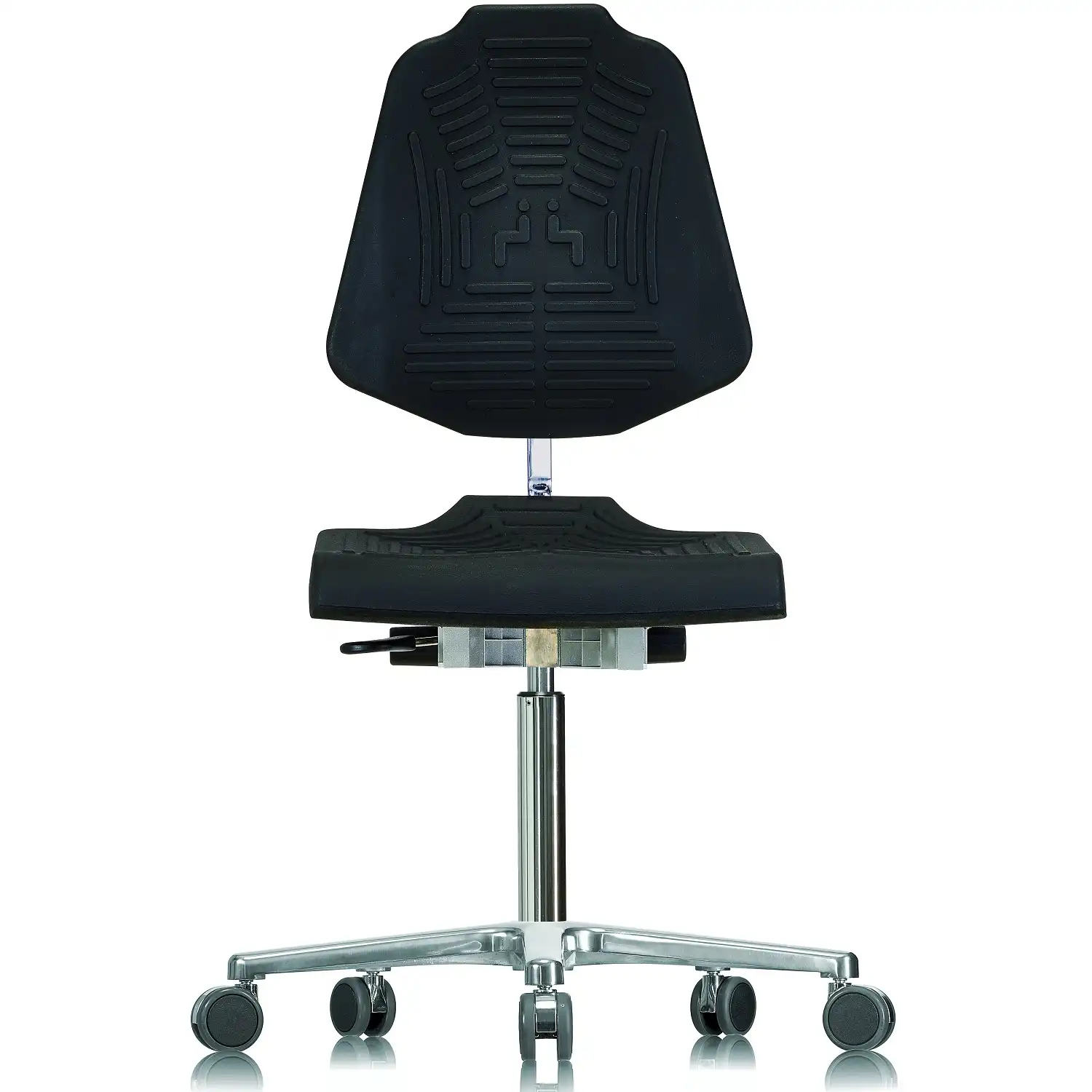 Arbeitsstuhl "WS 1220 E XL" Classic schwarz - Thumbnail 1