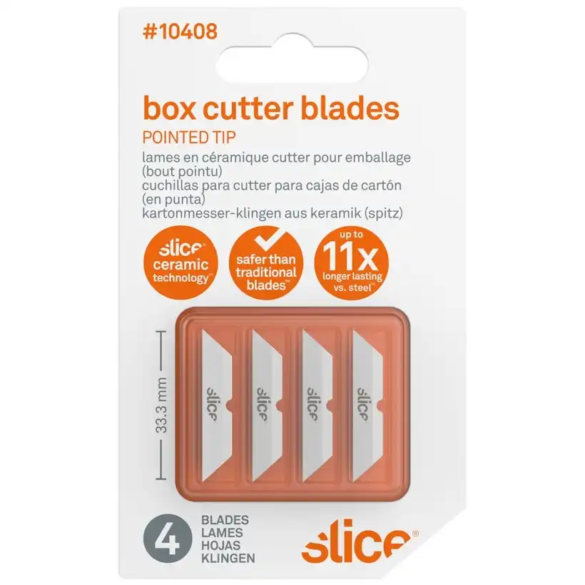 Klingen spitz für Kartonmesser 10408 SLICE® | 4 Stück - Thumbnail 2
